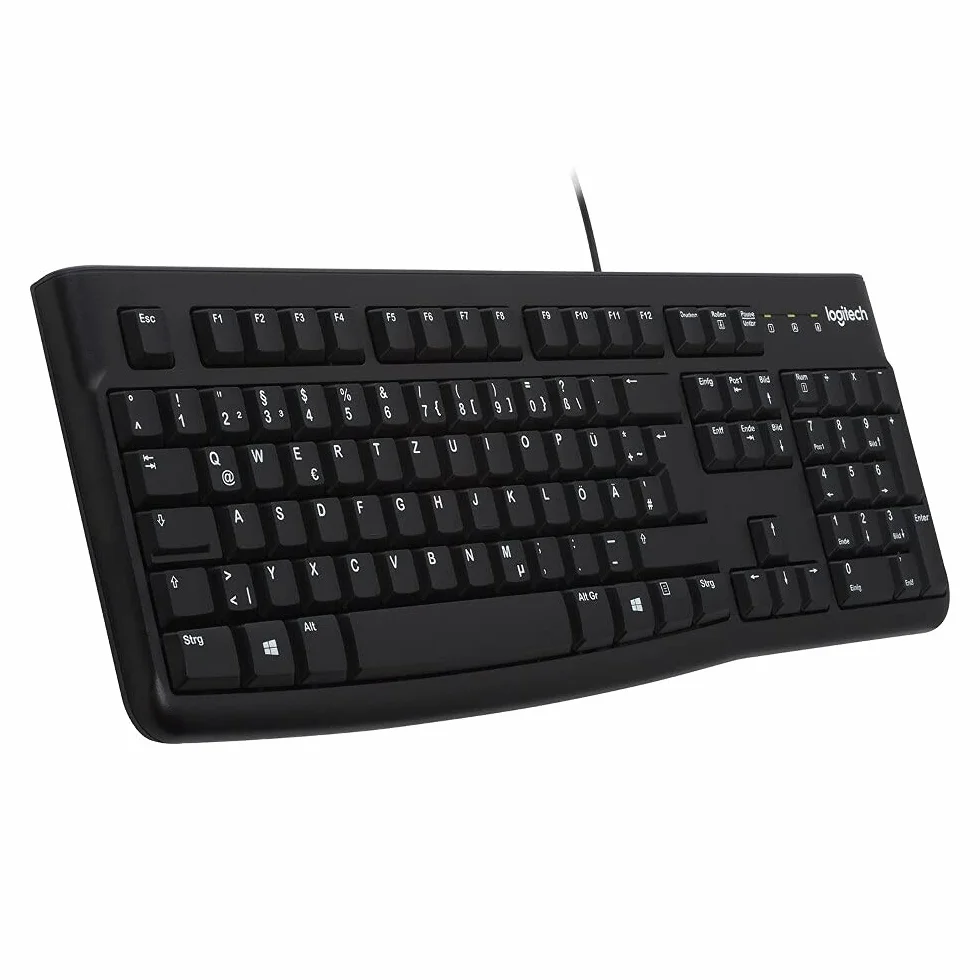 Logitech K120 tastiera con cavo per Windows DEU QWERTZ