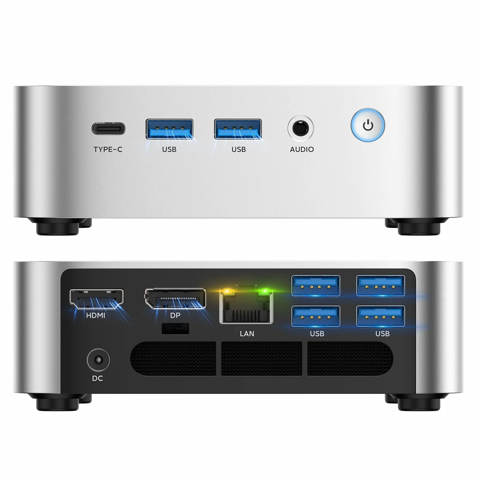 ACEMAGICIAN Mini PC AMD Ryzen R2544 8GB DDR4 256GB SSD Win11 Pro 4K Triple Display WiFi 5 BT4.2 Desktop Compatto