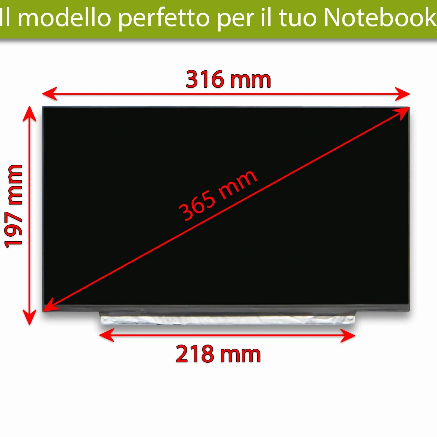 new net Pannello LCD Schermo Display IPS Compatibile con ASUS ZenBook UM431D UM431DA UX431 UX431D UX431DA UX431F UX431FA UX431FAC UX431FL UX431FLC UX431FN [ 14.0 Pollici - FHD - 1920x1080-30pin ]