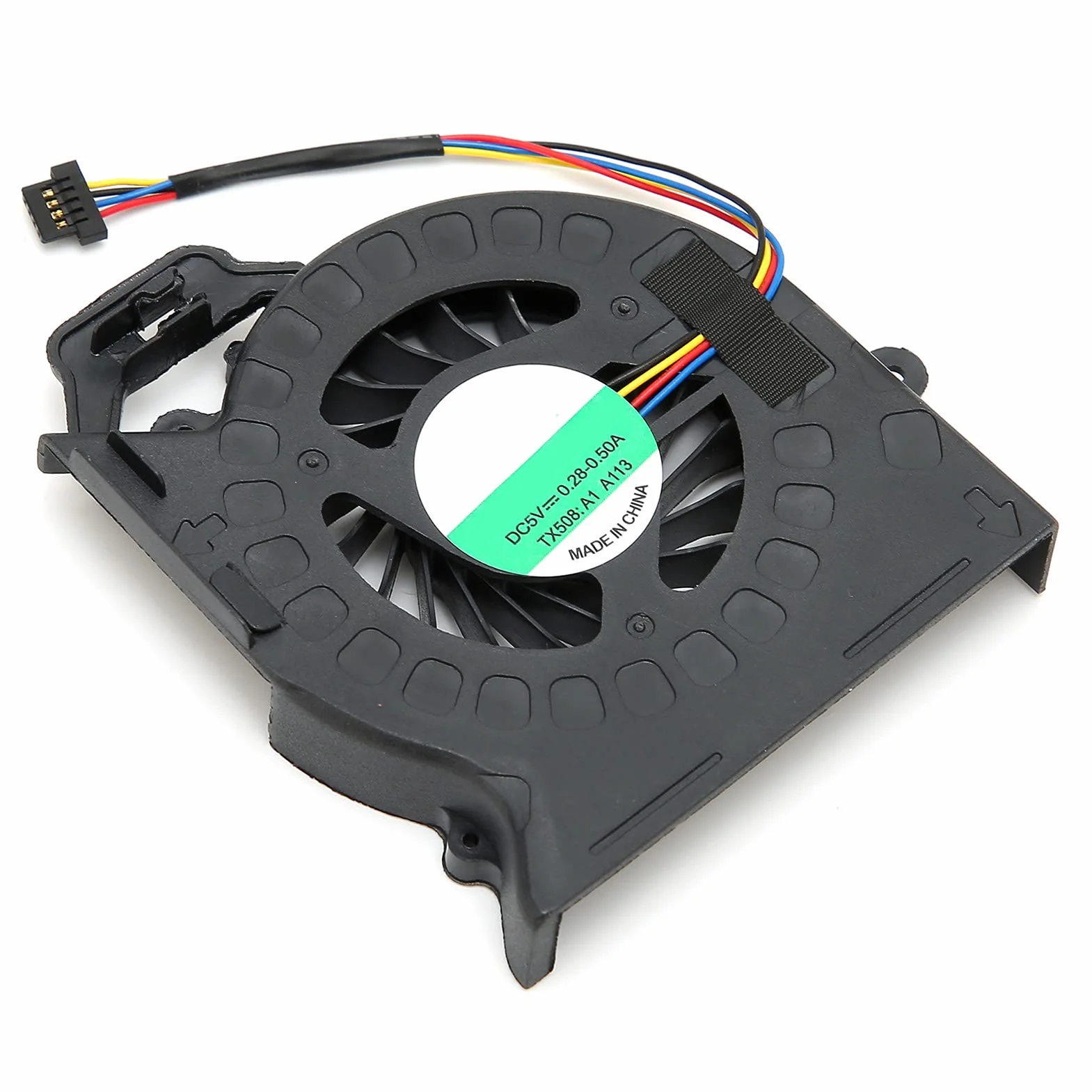 Akozon Ventola di raffreddamento CPU, dissipatore di calore per Pavilion Dv6 – 6000 Dv7 – 6000, potente e durevole, compatibile con muto a 4 pin per laptop con