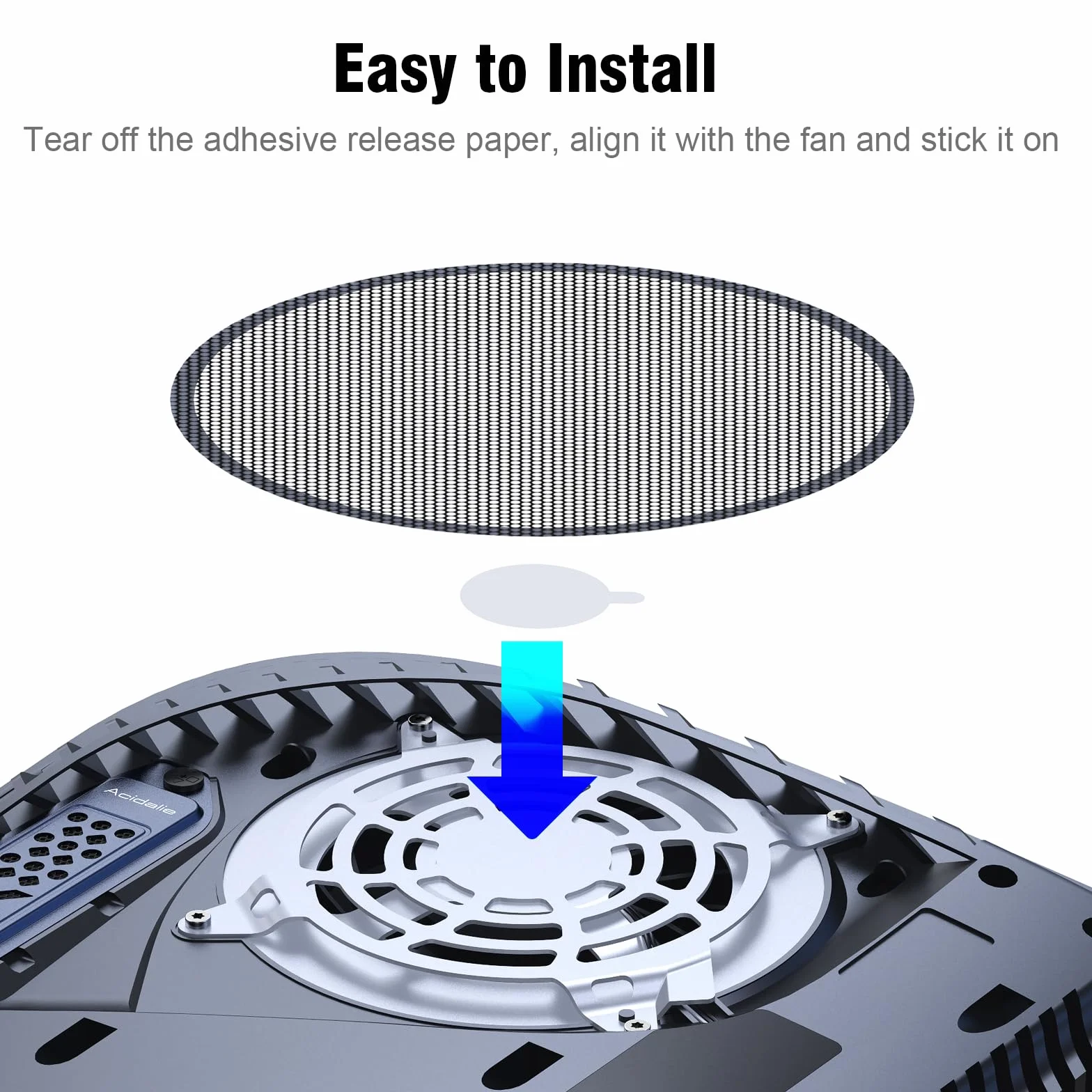 Filtro antipolvere per ventola PS5, con 4 prese di ventilazione traspirante, adatto per presa PS5, tappo antipolvere in silicone per PS5 Pro, PS5 Slim, PS5