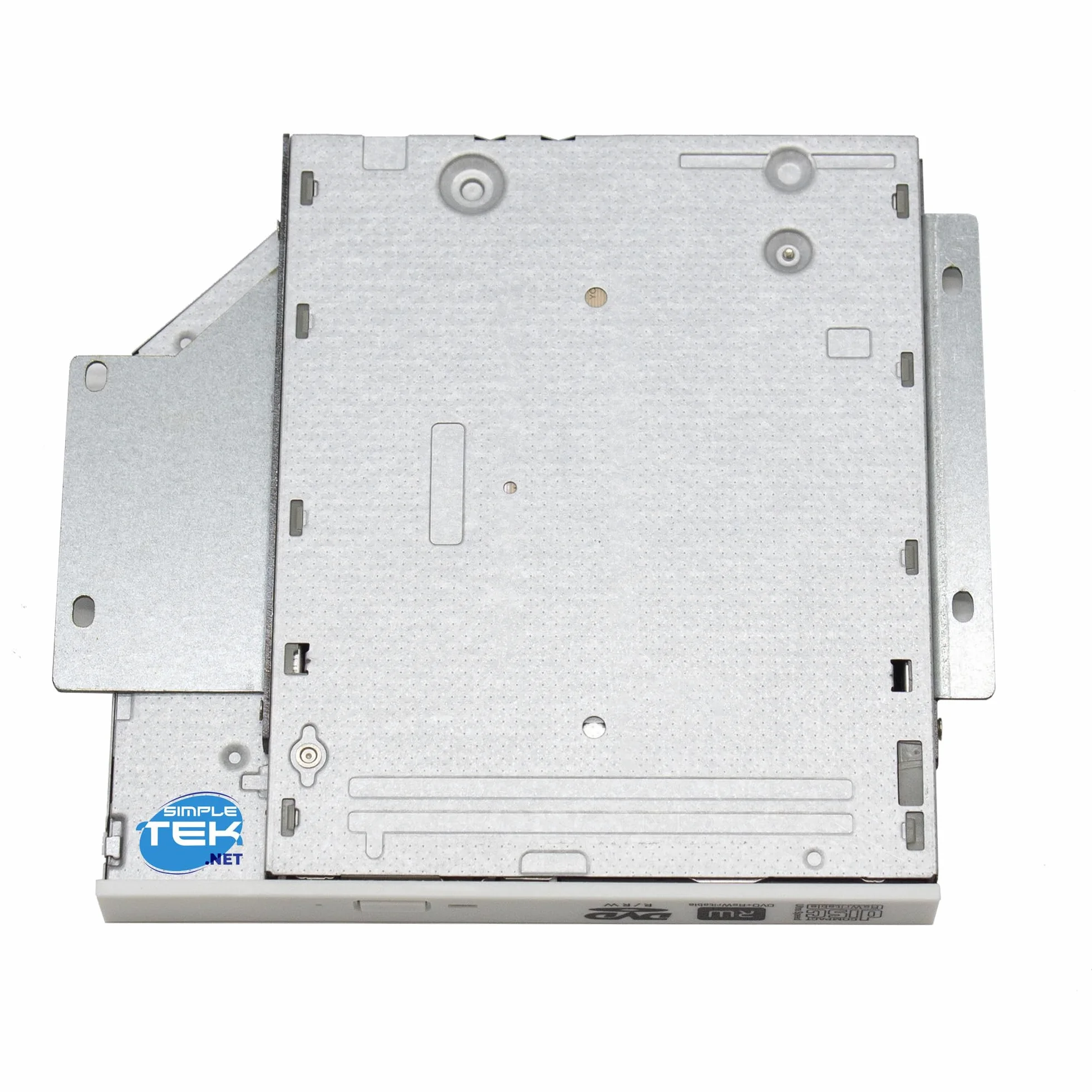 SIMPLETEK - Masterizzatore CD/DVD 12,7 mm con mascherina bianca SATA DVD-RW + Staffa generica di fissaggio 45K0494