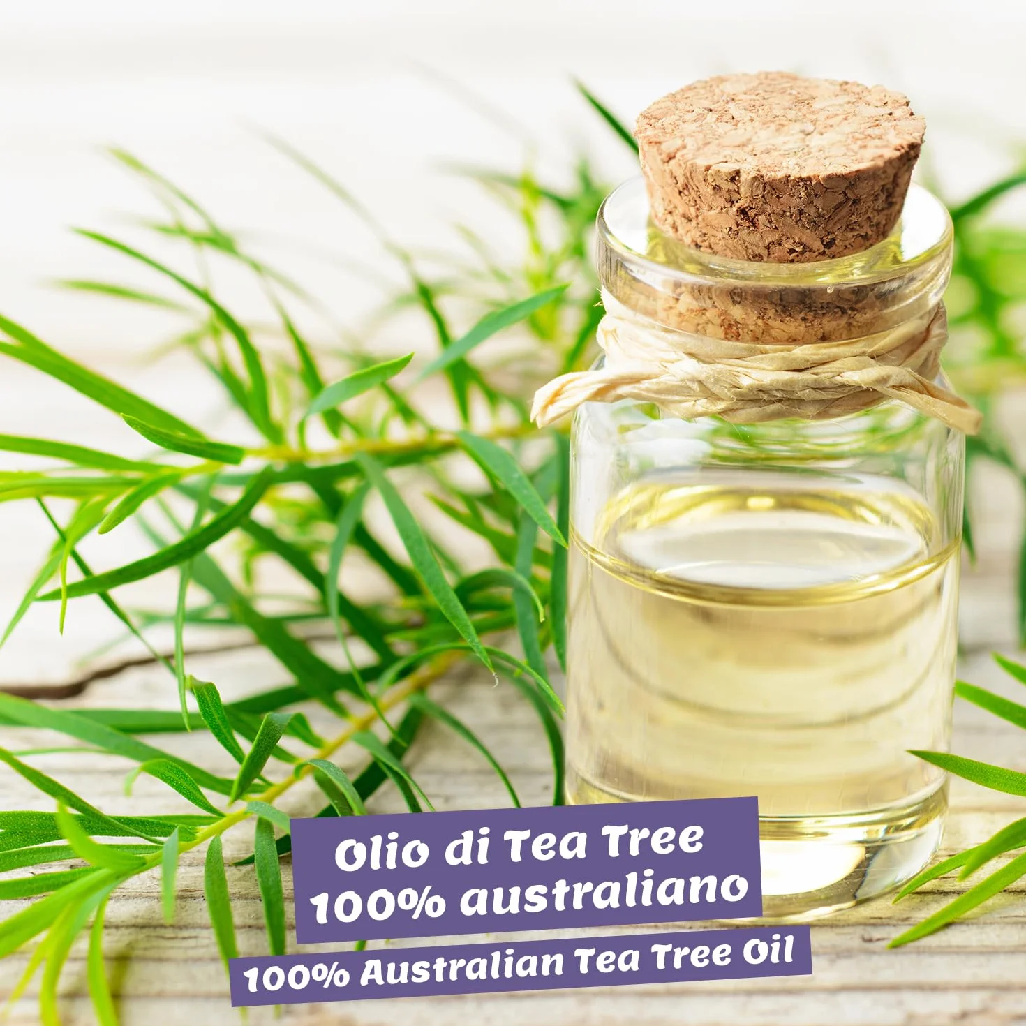 Olio Tea Tree puro biologico 30ml anti acne brufoli punti neri Olio Essenziale di Albero del Tè