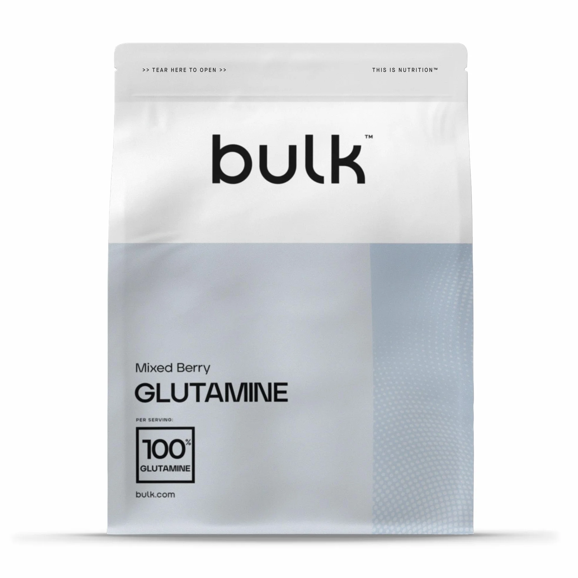 Bulk Pure L-Glutamine Powder Mixed Berry 500 g Frutti di Bosco 100 Porzioni