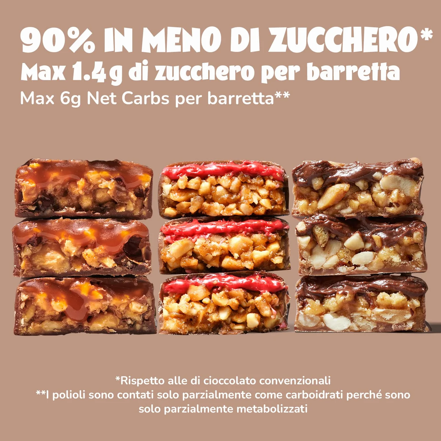 AHEAD Keto Bar Pacchetto Degustazione Vegano 12 x Barrette chetogeniche senza zucchero 1,7g zucchero 5g carboidrati netti