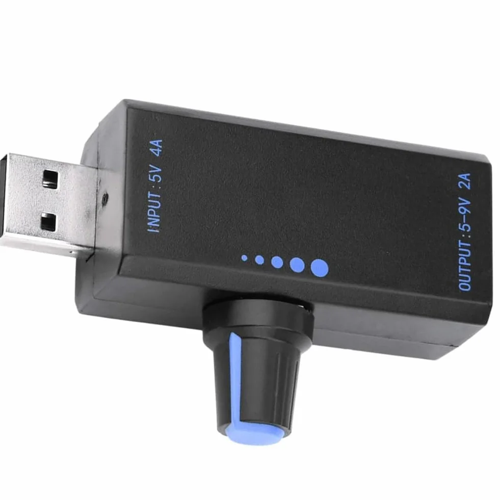 Regolatore di velocità ventola USB 18W DC 5V 4A Tipo C Nero