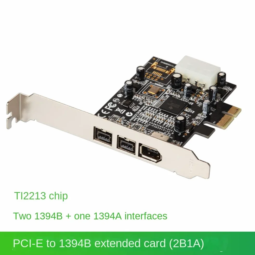 Scheda di acquisizione video PCI Express a 3 porte Firewire 1394B e 1394A PCIe 1.1 X1 Scheda TI XIO2213B Chipset