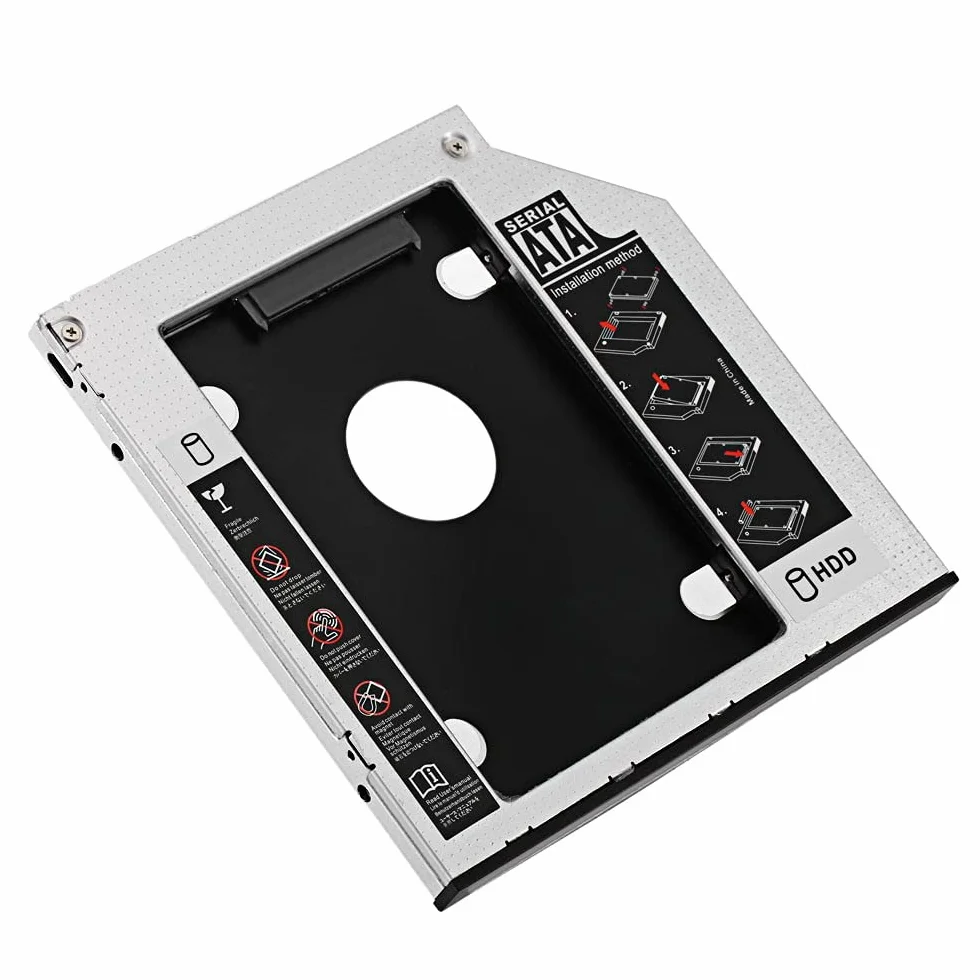 SATA 22pin HDD HD Hard Disk Drive Caddy Case for 9.5mm Universal Laptop CD/DVD-ROM Optical Bay