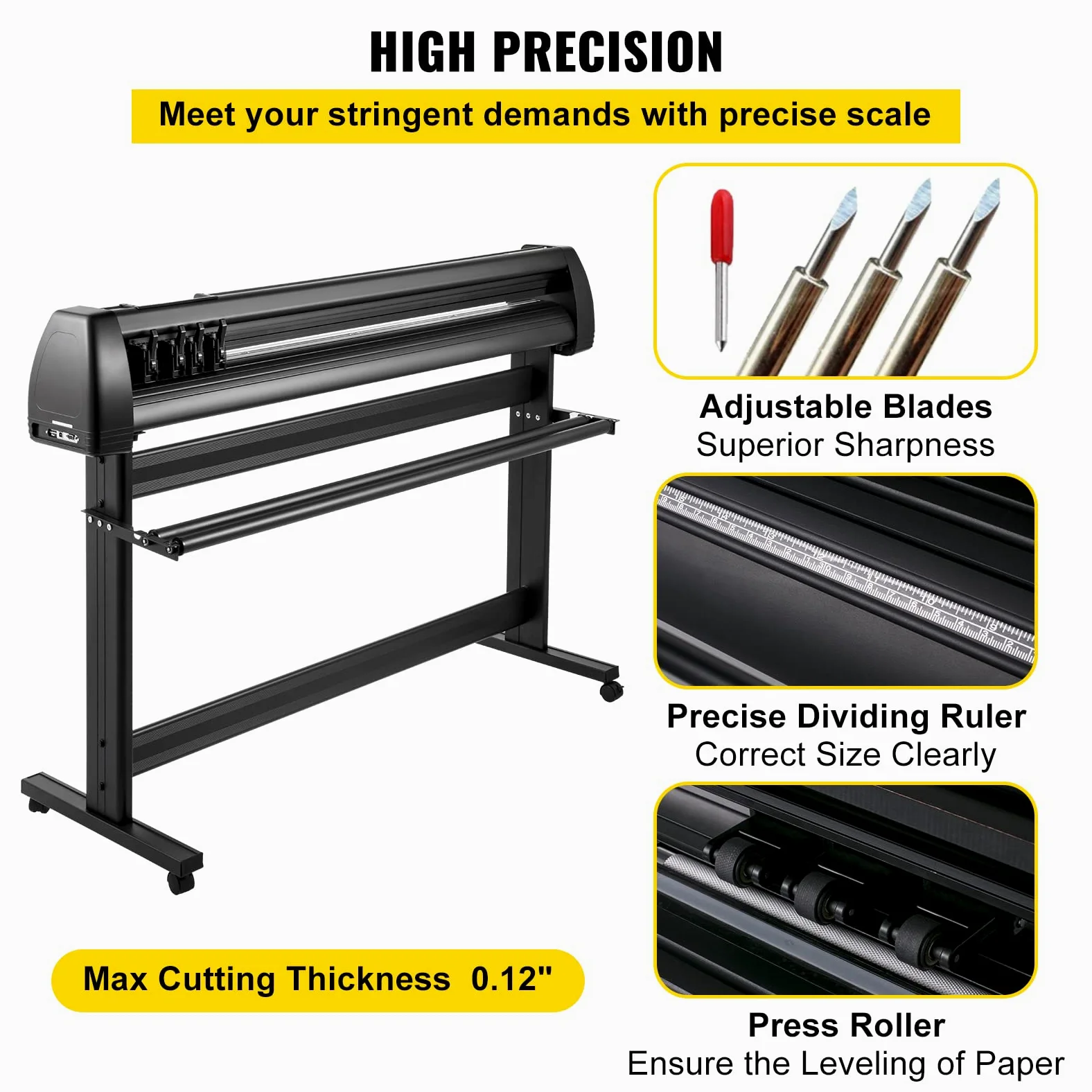 Plotter da taglio in vinile Stampante for segni Display LCD Crea etichette SignCut con supporto Software Signmaster Funzionamento Stabile(720mm)