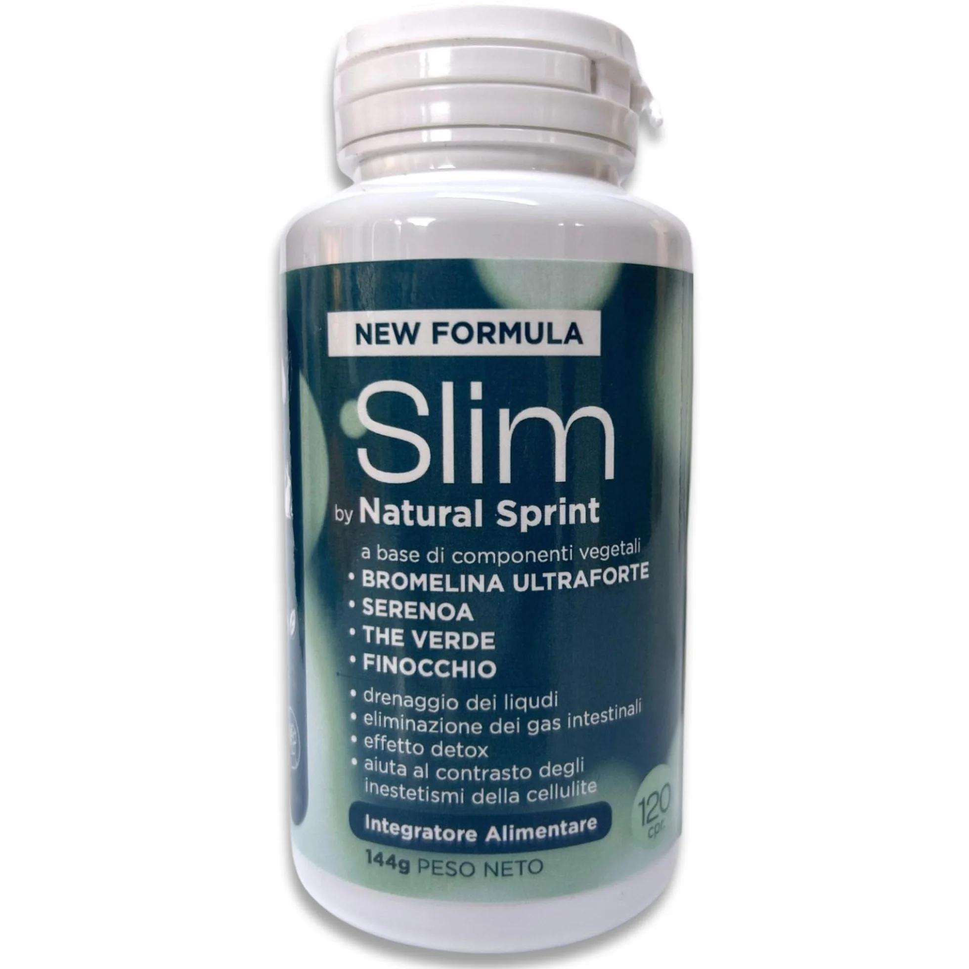Silm Bromelina Alta Concentrazione 5000 GDU 2500 GDU Serenoa Repens The Verde Finocchio Drenante Naturale 120 Compresse Vegane Made in Italy