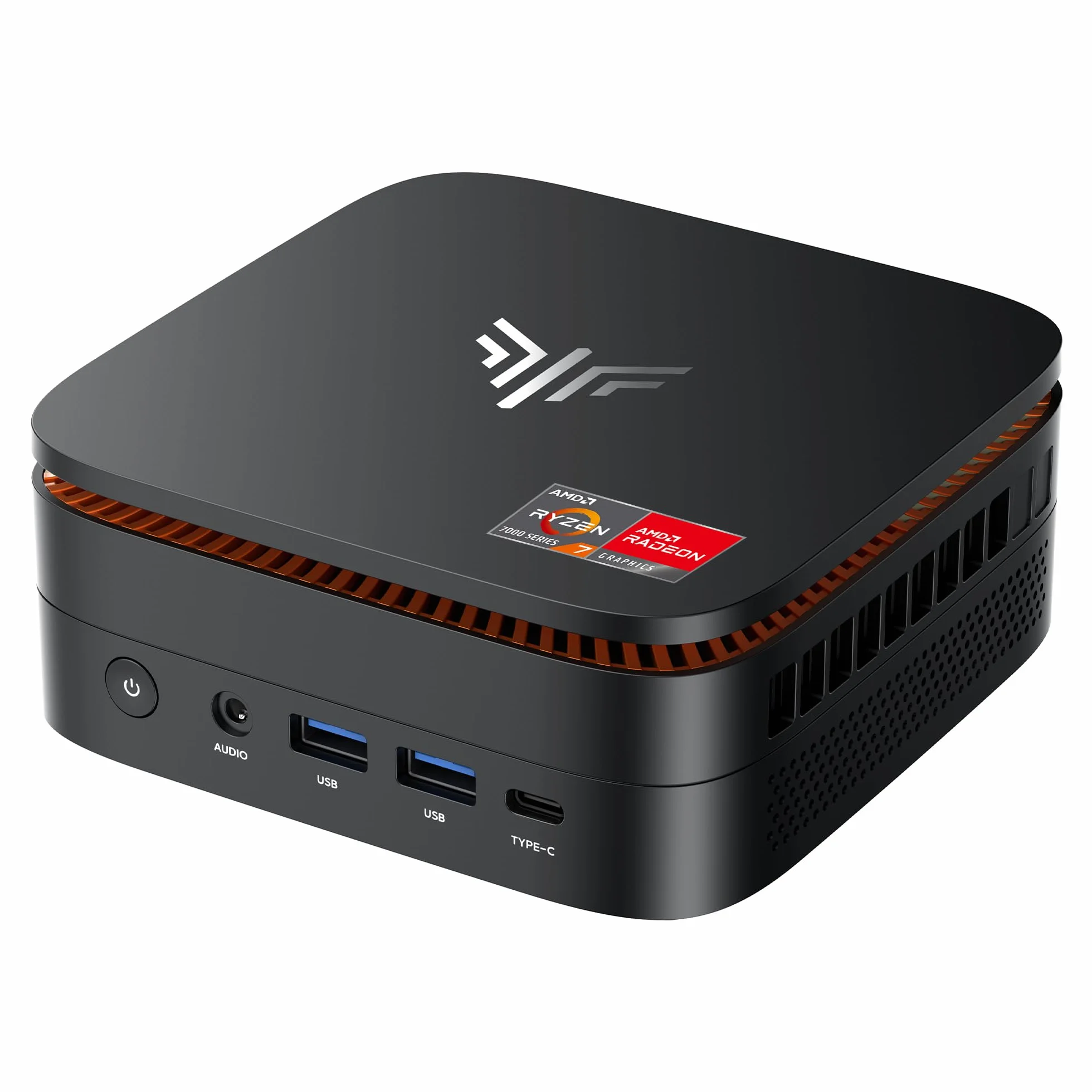 NiPoGi Hype H1 Mini PC AMD Ryzen 7 7735HS 24GB LPDDR5 5500MHz 1TB M.2 NVMe SSD 4K@60Hz WiFi 6 BT 5.2