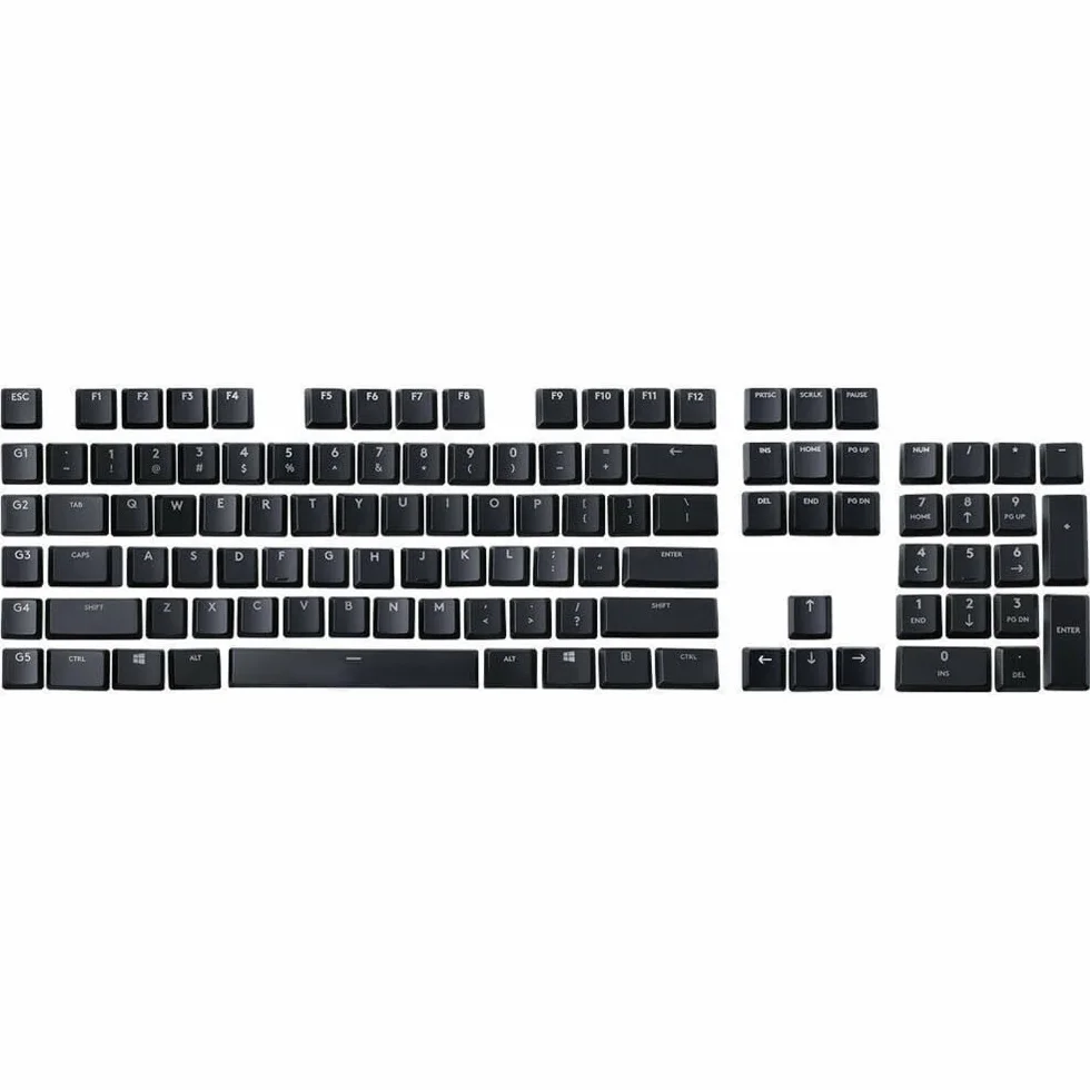Keycap per Logitech G913 G915 G813 G815 TKL Tastiera Trasparente ISO 111 Chiave Versione USA Logitech Nero Bianco Colore Keycap