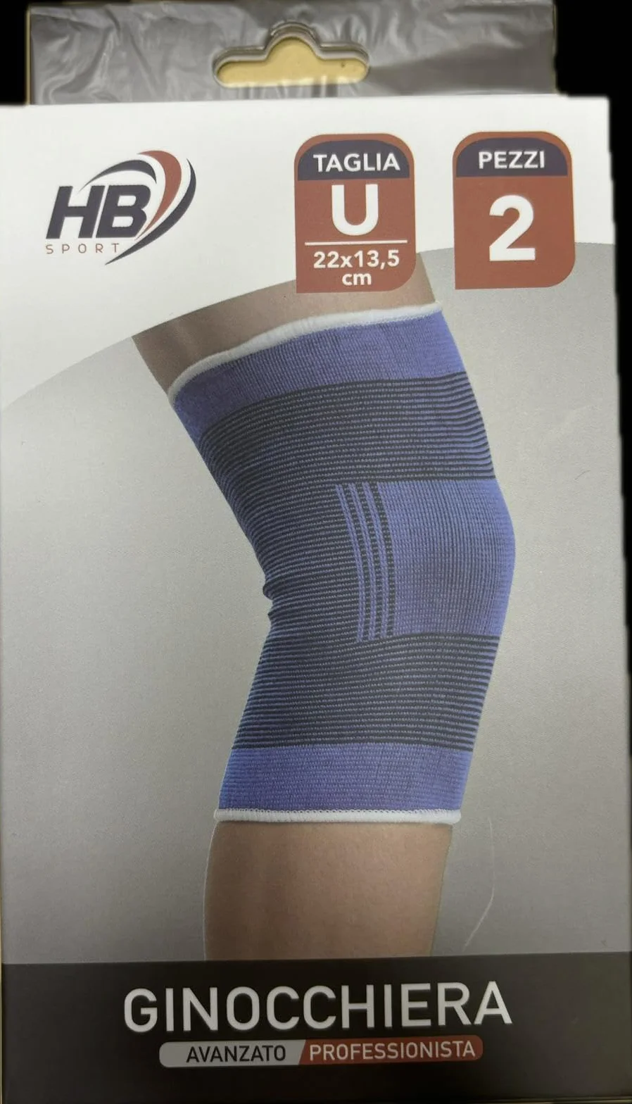 V&AMYA Ginocchiera sportiva ad alta compressione per legamenti rotula menisco - 2 pezzi