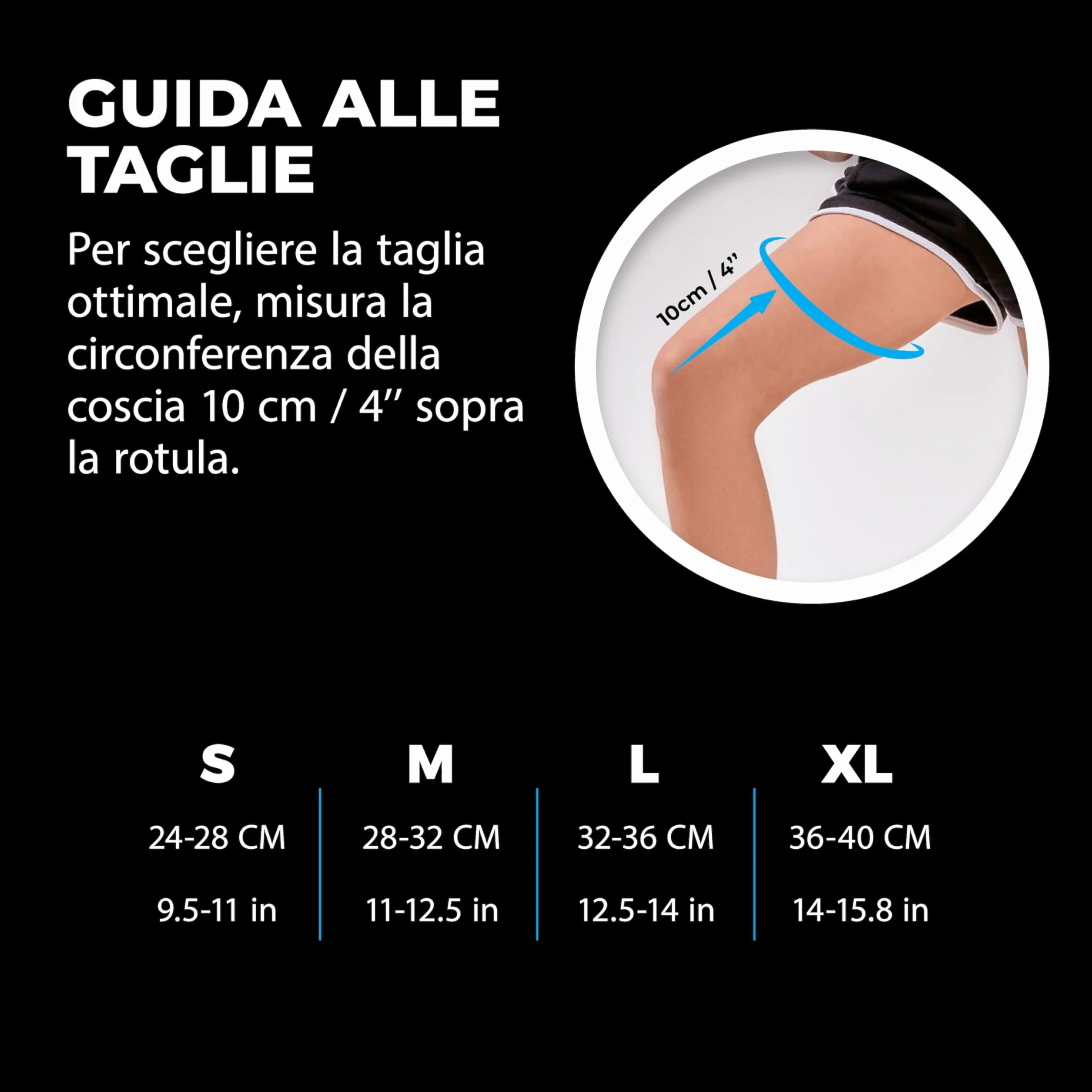 VITTO Osgood Schlatter Ginocchiera per bambini ragazzi e ragazze dai 4 ai 14 anni (L)