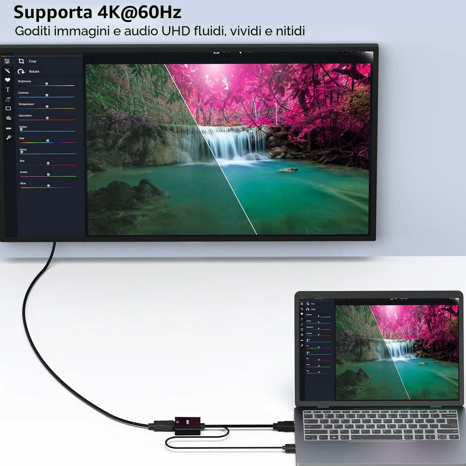 BENFEI Adattatore HDMI a DisplayPort, unidirezionale Adattatore HDMI sorgente a monitor/TV Displayport con audio, compatibile per laptop Xbox 360 One PS4 PS3 e altro