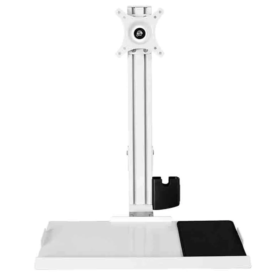 Braccio Monitor Supporto for Monitor a Parete con Braccio Singolo e Vassoio for Schermo Singolo da 15 a 27 Pollici Supporto Monitor