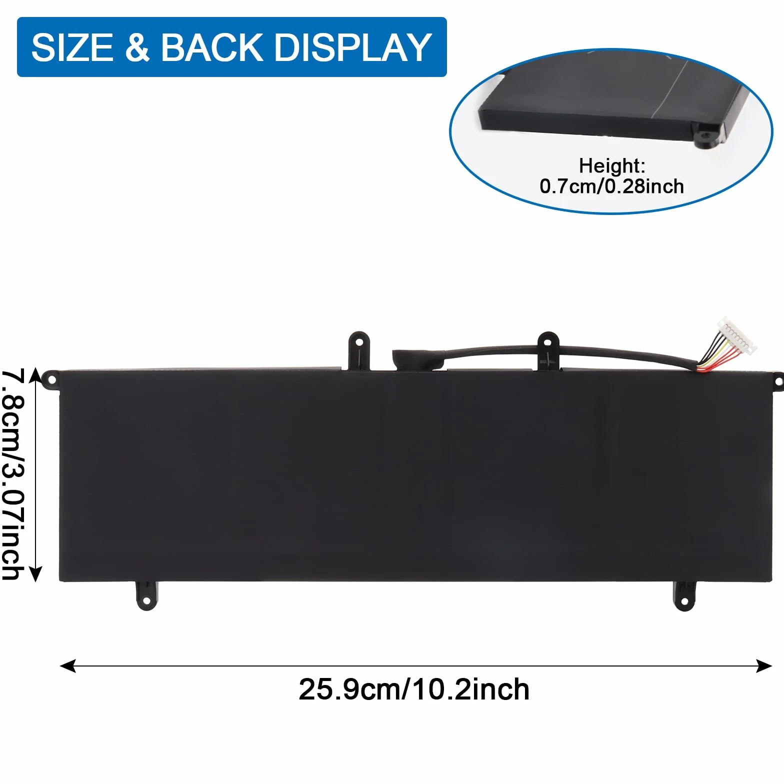 C41N1901 Laptop Batteria per Asus ZenBook Duo UX481 UX481F UX481FL UX481FA UX481FLY UX481FAY UX481FL-BM040T UX481FL-BP1505T UX4000F UX4000FL UX481FA-BM021R UX481FA-DB71T BM049T 70Wh
