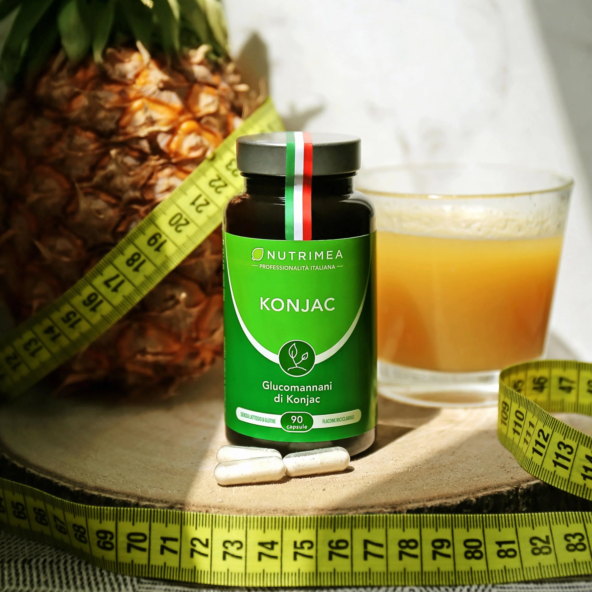 Konjac Puro 95% Glucomannani 90 Capsule Vegane Nutrimea Benessere Detox