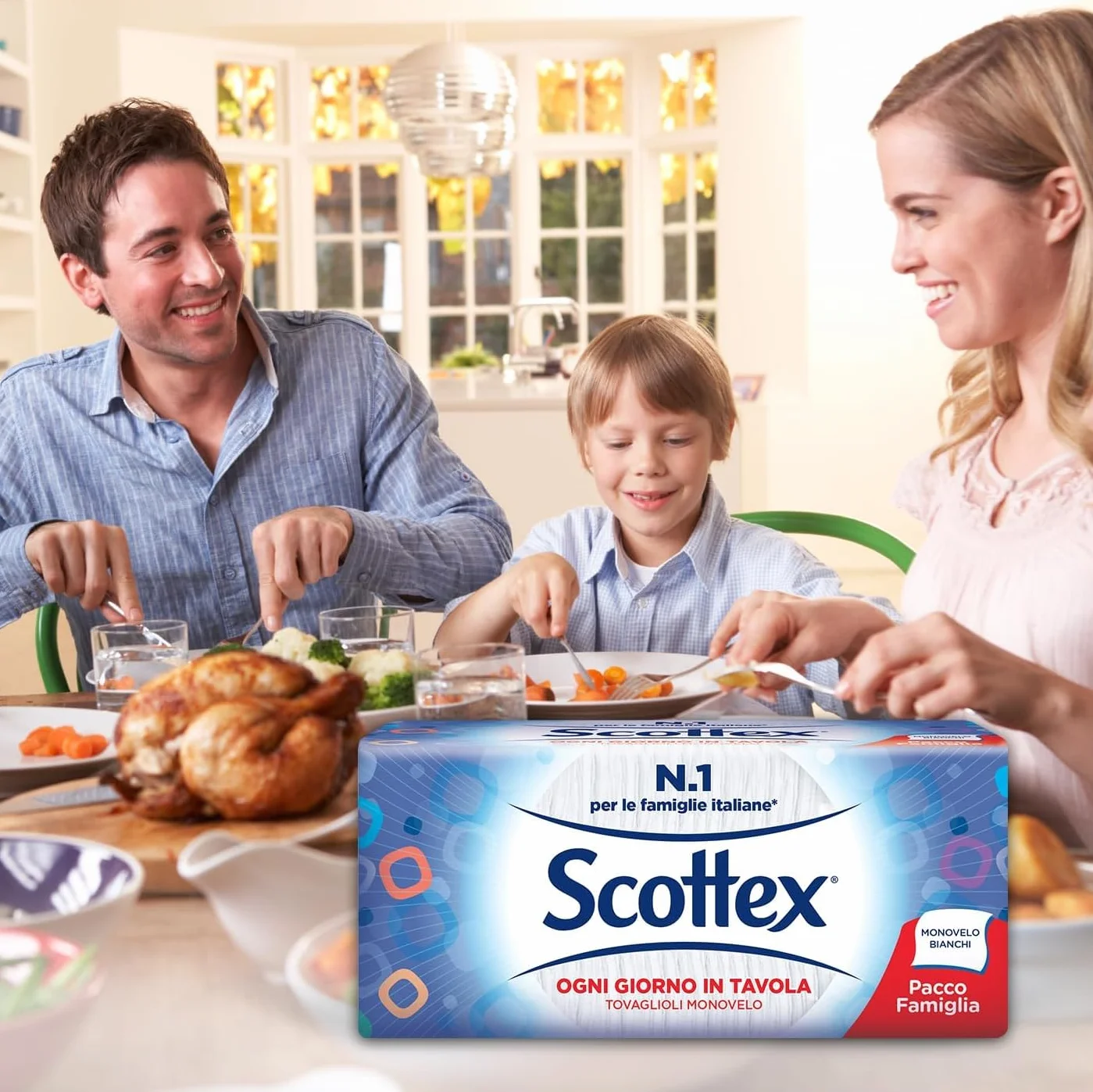 Scottex Tovaglioli Monovelo Famiglia 200 Pezzi FSC