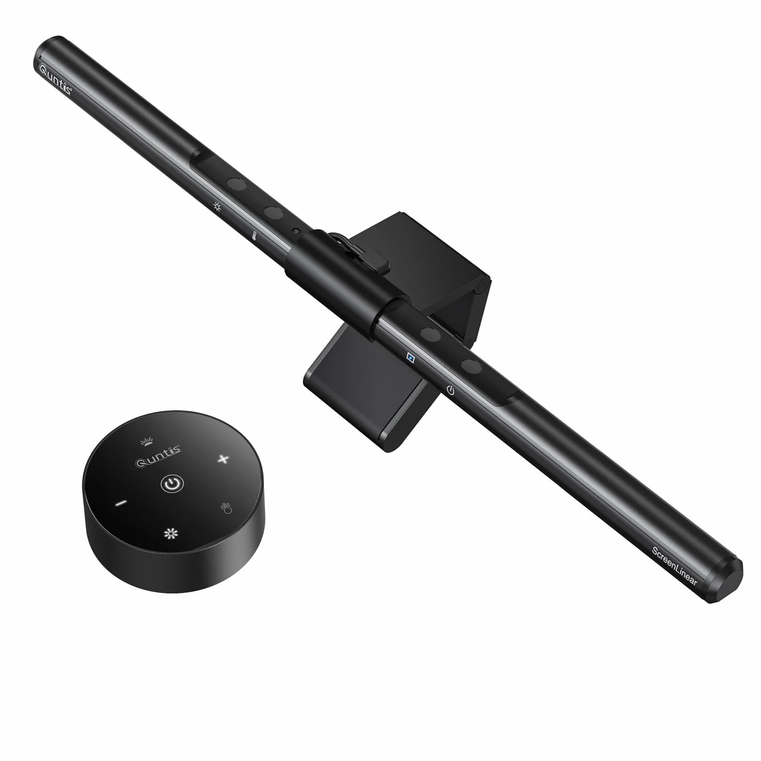 Quntis Lampada Monitor con Telecomando e Touch 40cm, Luce Monitor Curvo con Dimmer Automatico e Timer, Lampada Led PC di Protezione Gli Occhi per la Lettura Lavoro