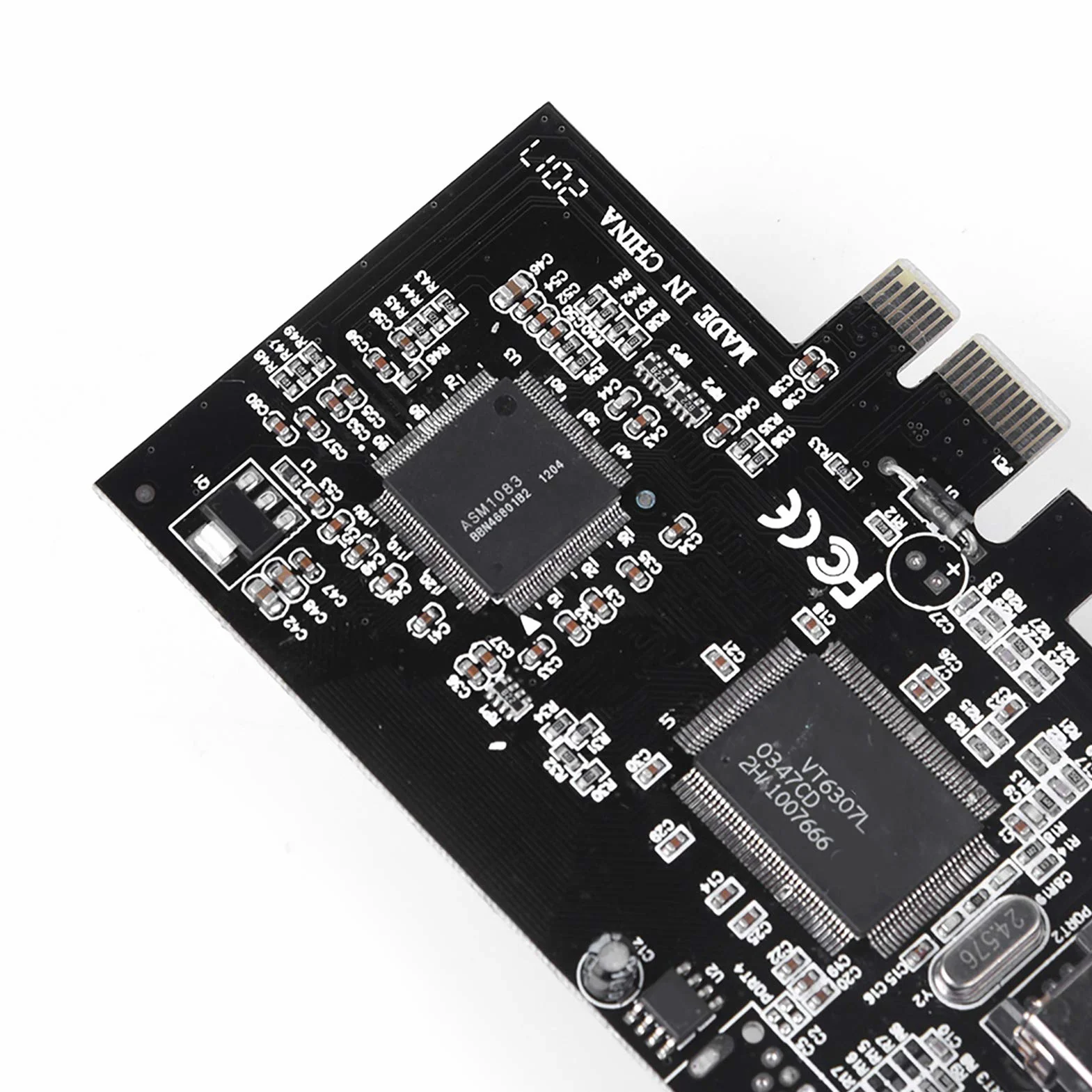 VBESTLIFE Scheda Firewire PCIE, Controller PCI Express IEEE 1394, Adattatore Firewire 800 1394a con Cavo Firewire, 3 Porte, 2X 9 Pin, 1x 6 Pin