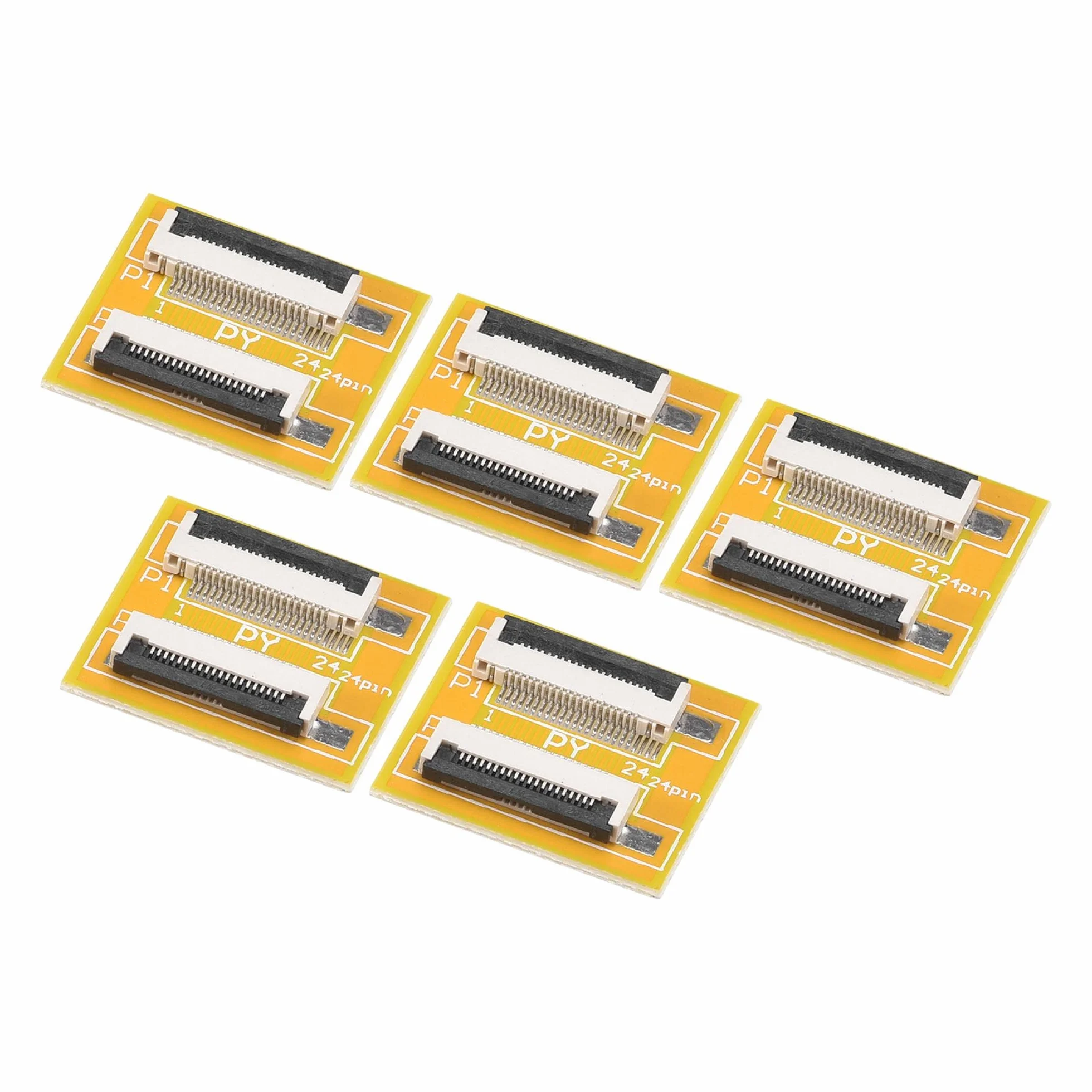 sourcing map FFC - Scheda di prolunga FPC PCB estendere con cerniera HDD Connettore 20 pin passo 0,5 mm singolo lato per stampante 3D LCD, DVD, TV, laptop, audio, confezione da 5