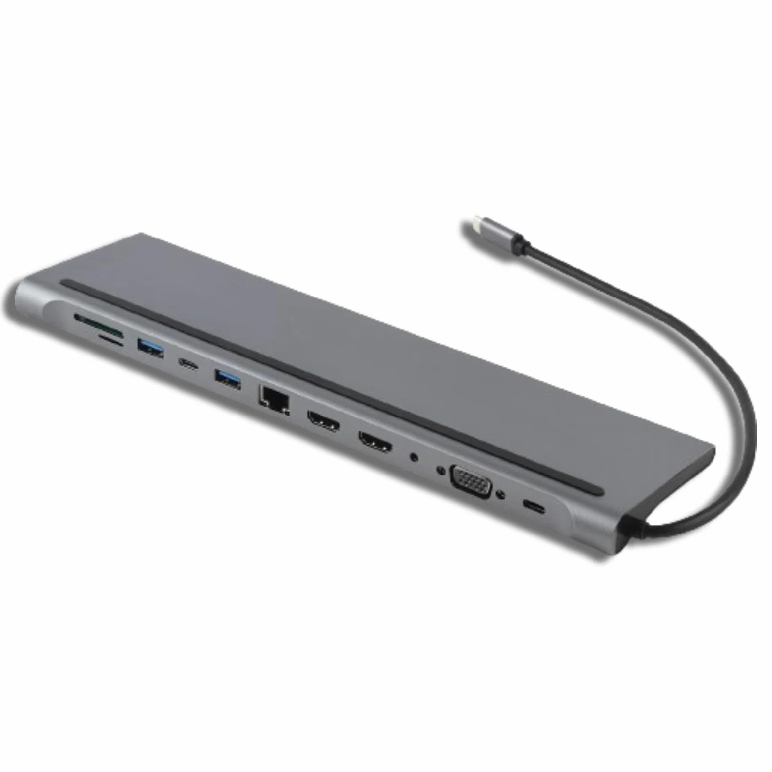 Hub USB C, Docking Station Docking Station per Laptop Doppio Monitor Docking Station per Hub 12 in 1 Doppio Monitor Docking Station USB VGa PD RJ45