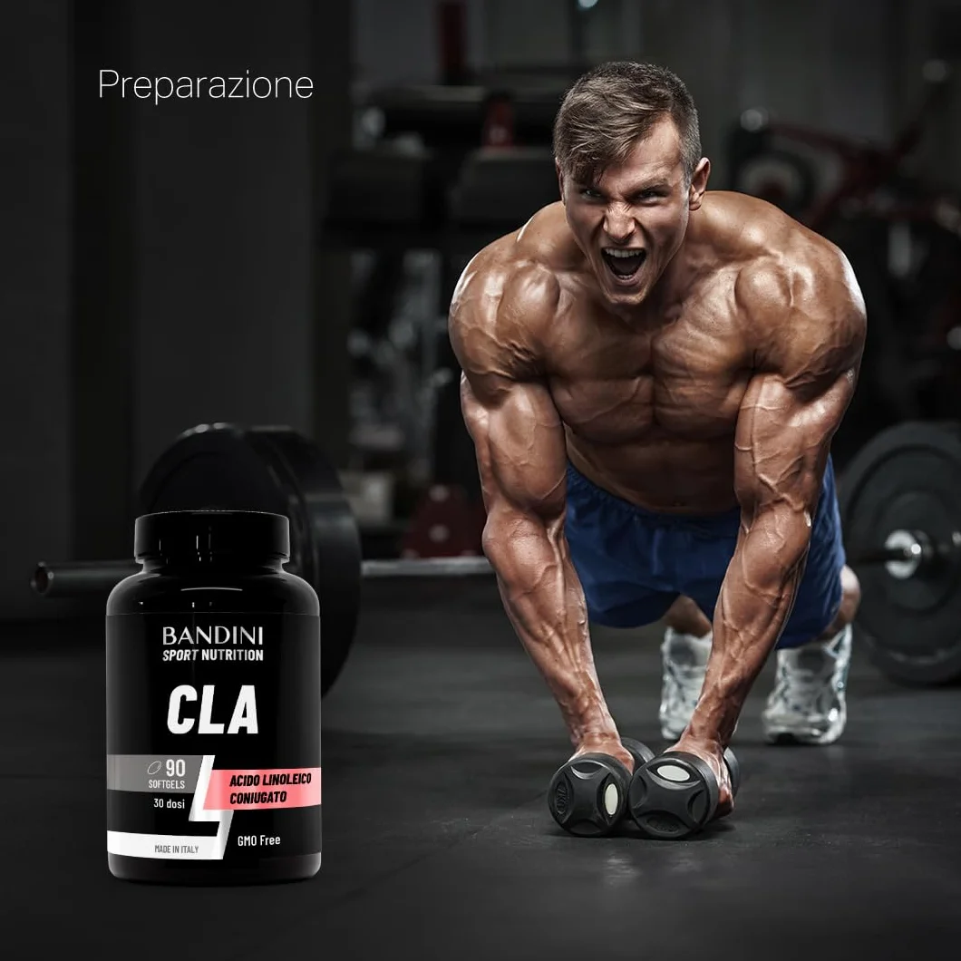 Bandini CLA 3.200mg Integratore Acido Linoleico Coniugato Olio di Cartamo Puro Omega 6 90 Capsule Molli