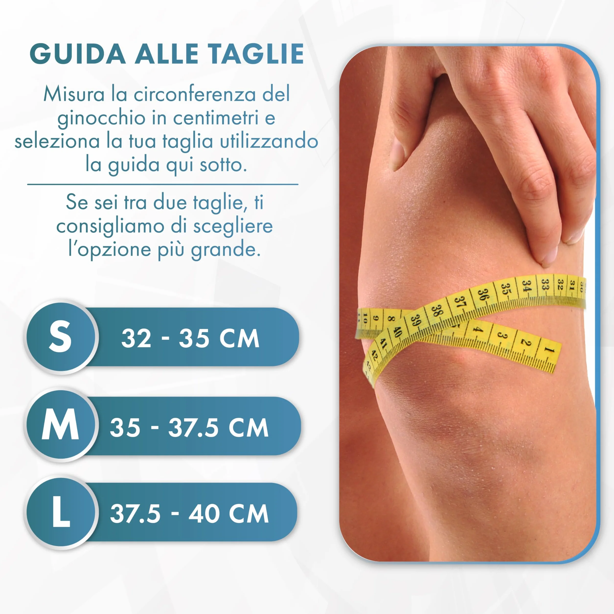 Actesso Ginocchiera Ortopedica Elasticizzata Supporto Ginocchio per Dolori Articolari