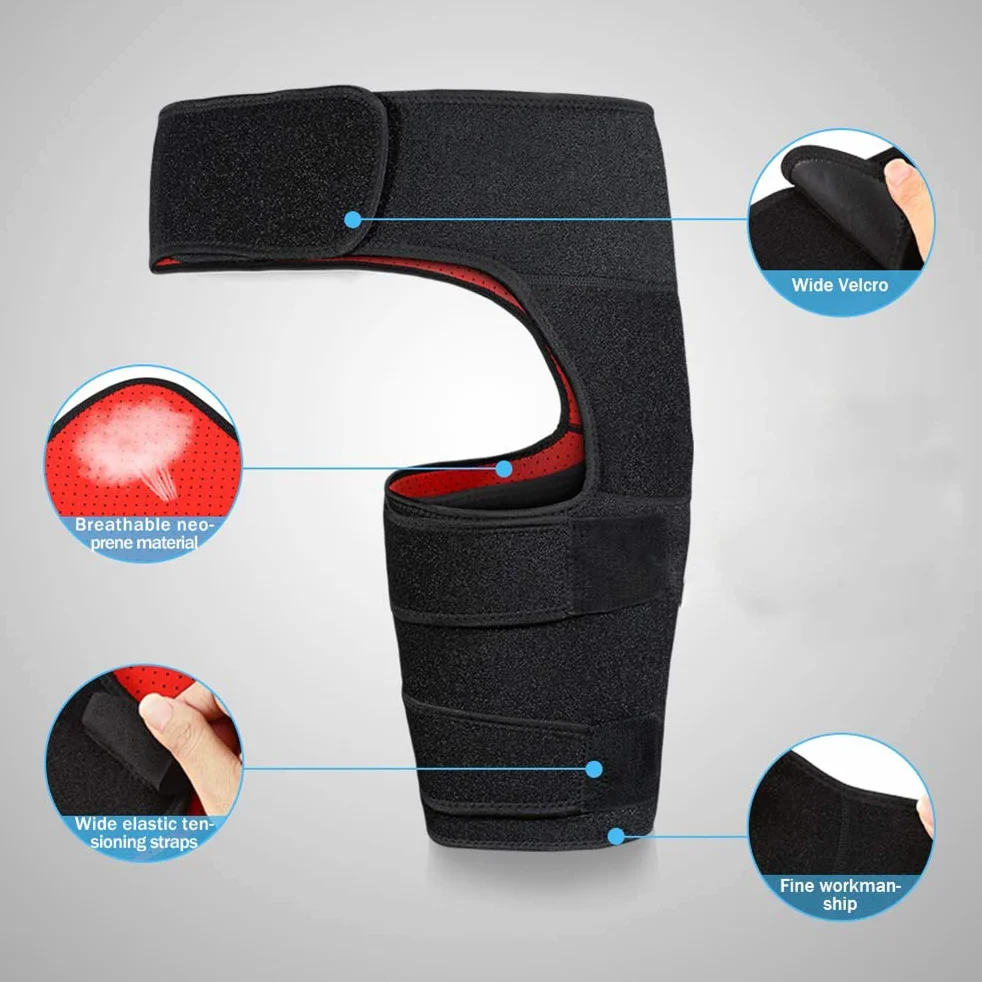 Regolabile Tutore dell'Anca in Neoprene per Supporto alla Compressione e Recupero Muscolare Sciatica