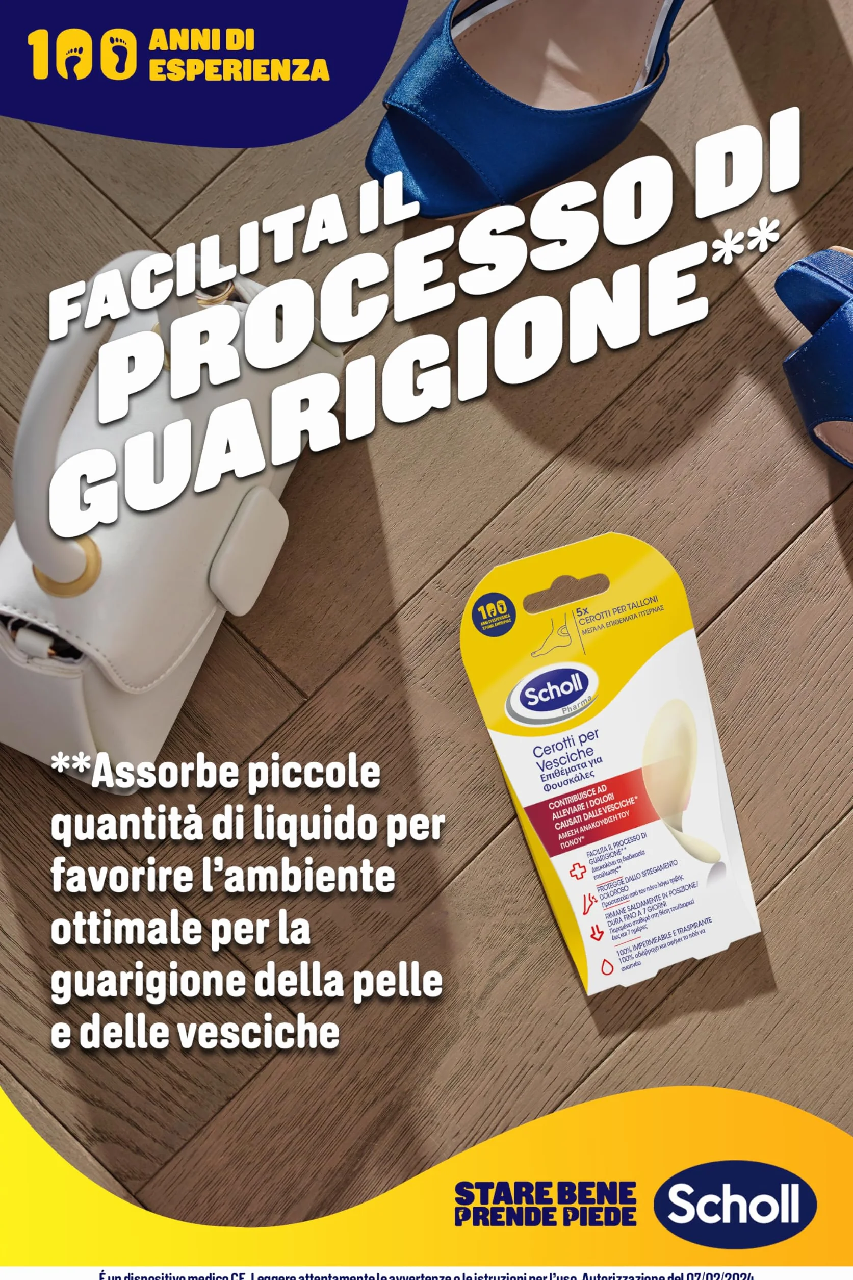 Scholl Cerotti per le Vesciche, 5 Cerotti per il Tallone
