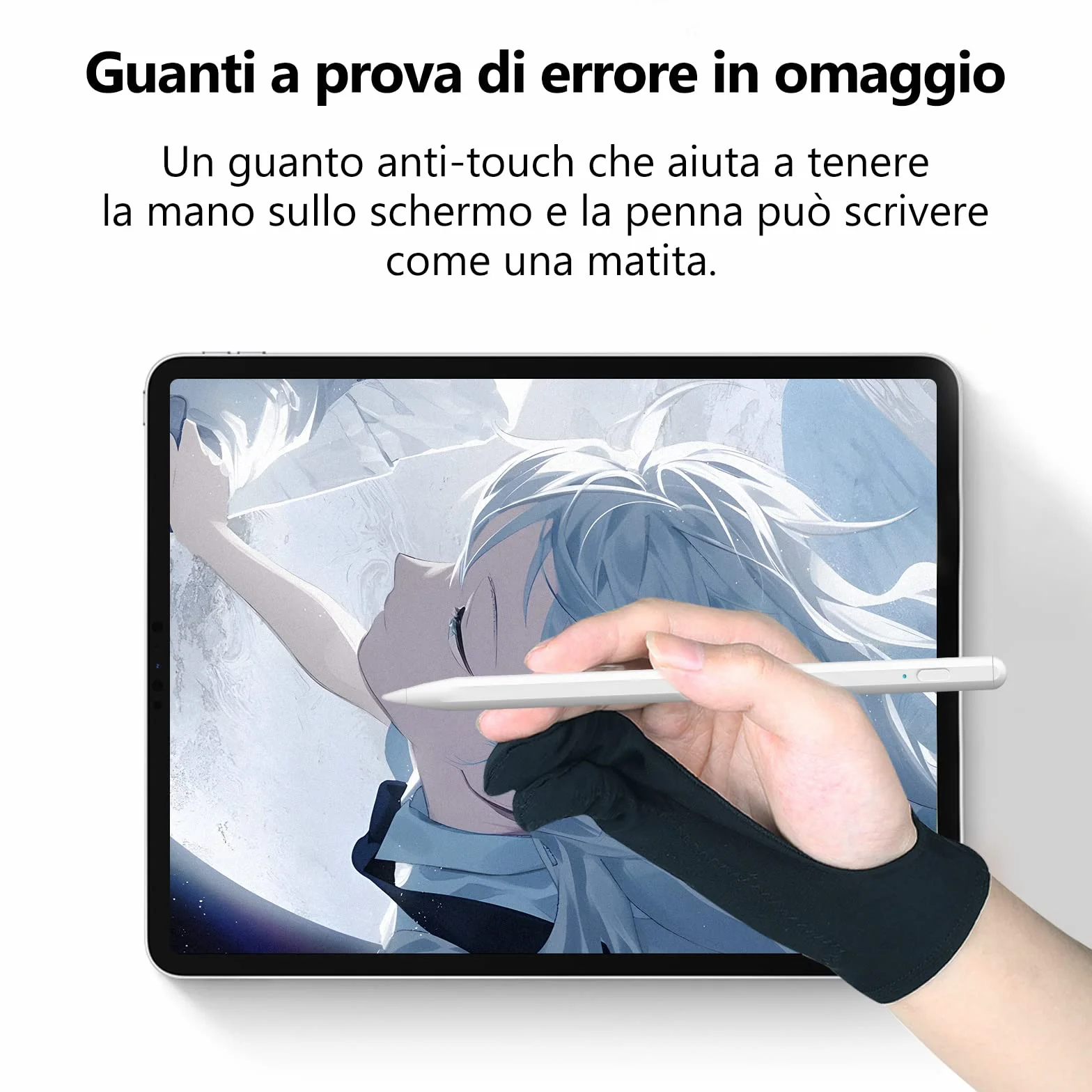 Penna Digitale Per Tablet Universale Compatibile Con IPad Iphone Samsung Lenovo Huawei Xiaomi Android Touch Screen Telefono Acer LG Chormebook, 1,5mm Superfine, Aspirazione Magnetica Stylus Pen