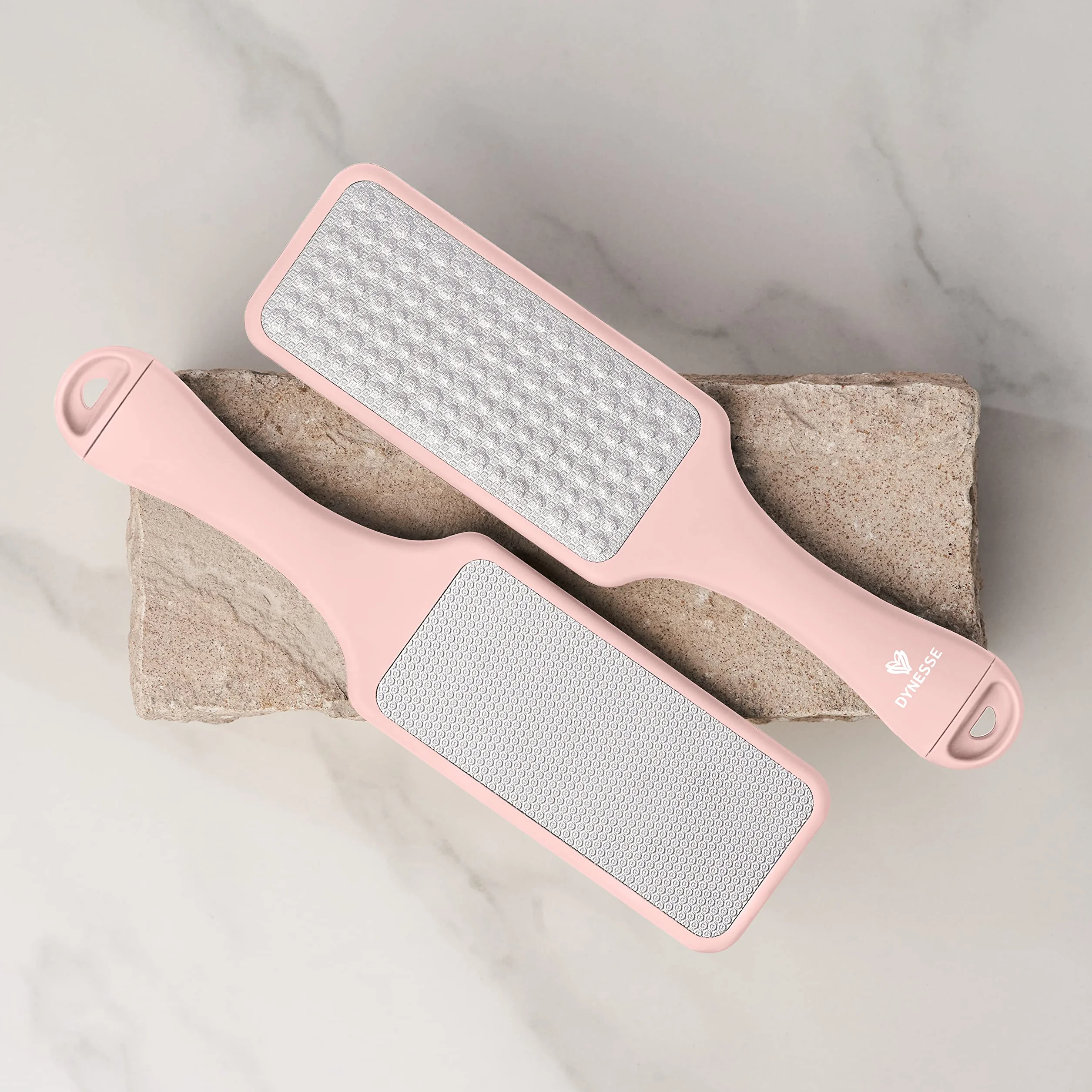 Lima per piedi professionale in acciaio inox laser-cut 3 in 1 con mini raspa integrata e manico ergonomico