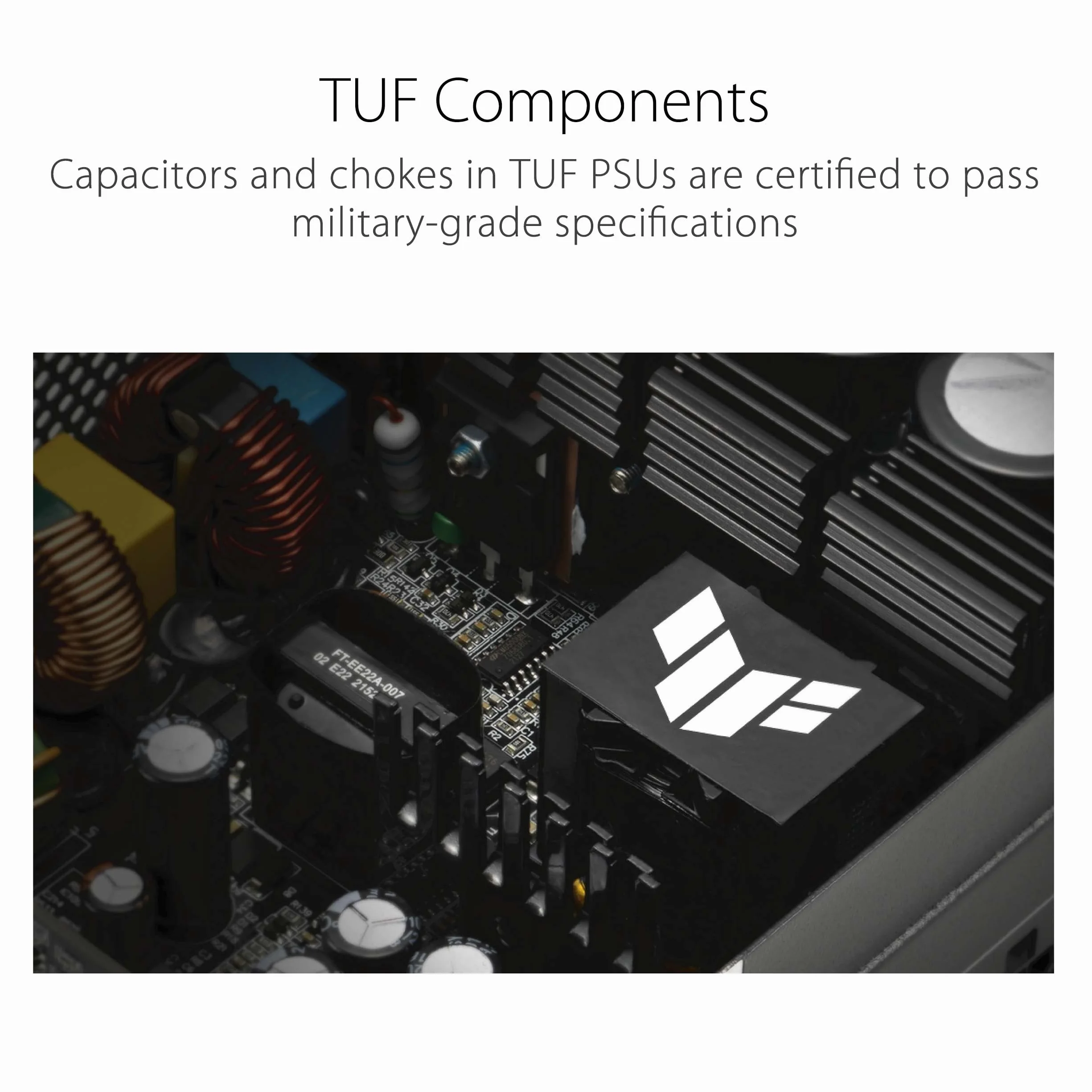 ASUS TUF Gaming 850W Alimentatore modulare, certificato Gold, ventola assiale, rivestimento PCB, compatibile con ATX 3.0