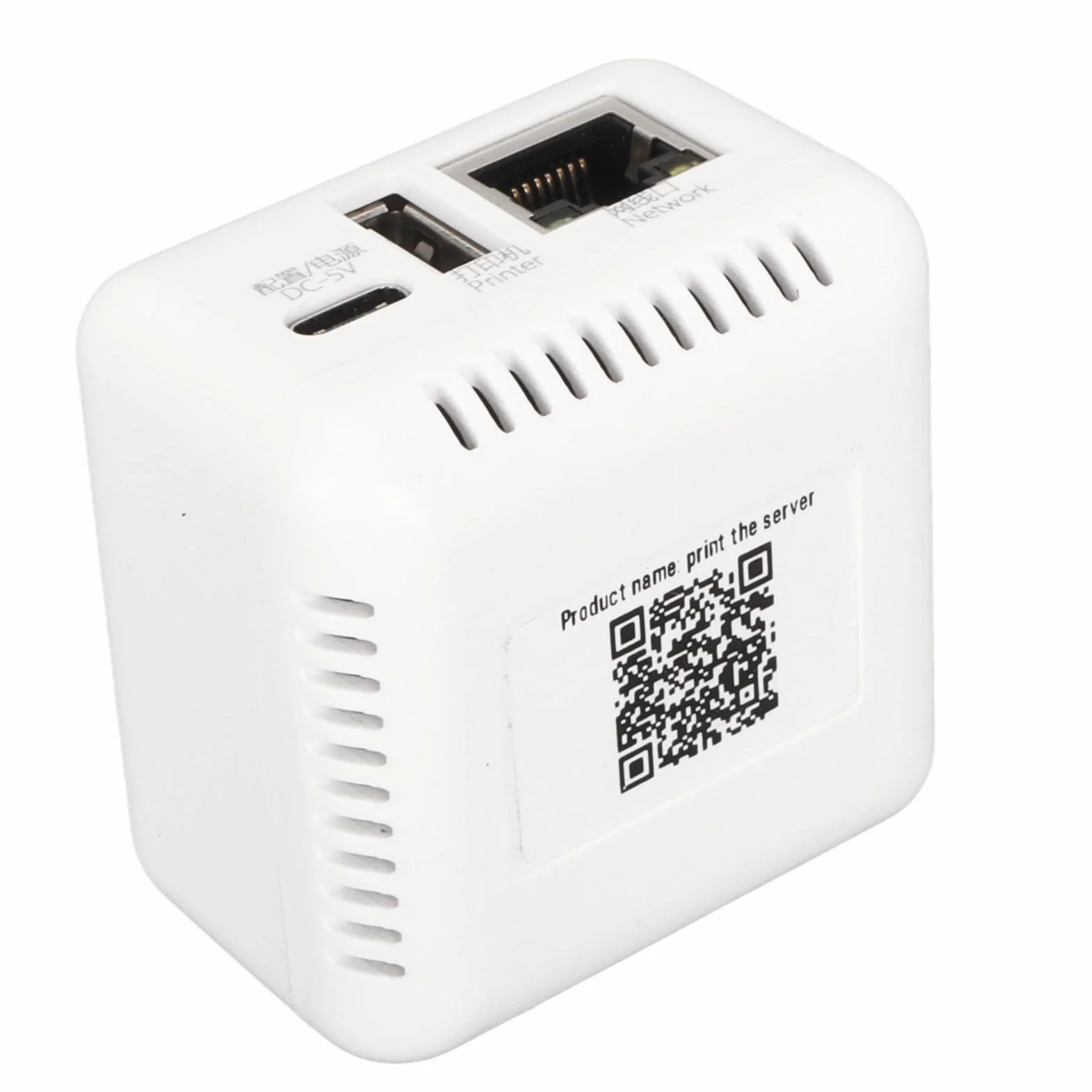 Server di Stampa Wireless Server di Stampa USB Plug And Play Compatto con Interfaccia Multipla 100-240 V 5 V per PC per XP (Spina Europea)