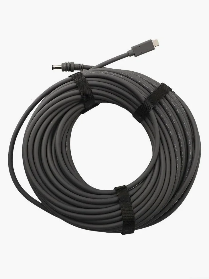 per starlink per mini USB C a DC Cavo 100W per pd per starlink (20meter) | per chip intelligente pd, negoziazione automatica 20V, uscita 100W, lunghezza, rivestimento in TPE grigio