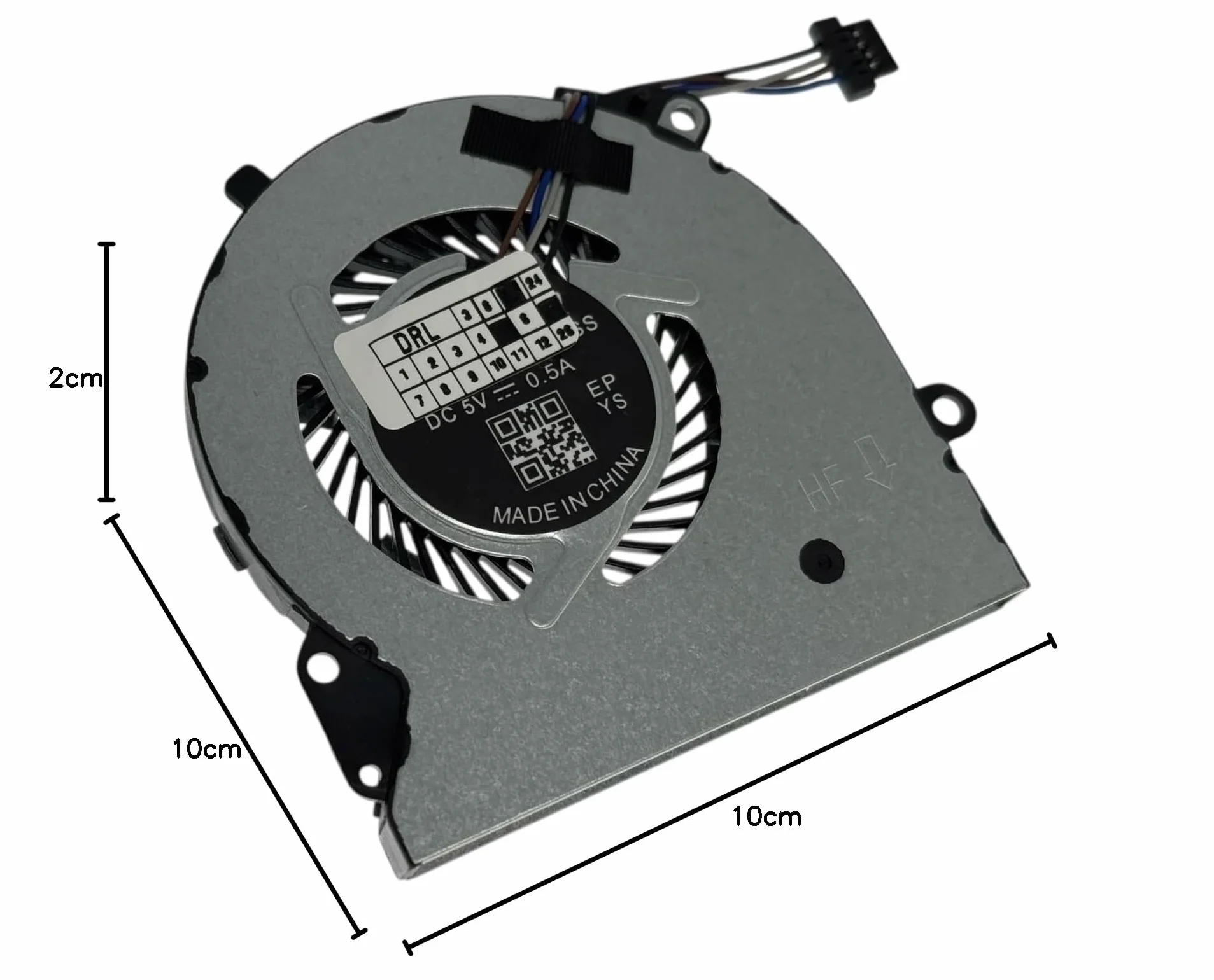 Ventola di Raffreddamento CPU per HP Pavilion 15-CS, 15-CW, NP: L23895-001, L25585-001, L23994-001 (discrete graphics memory)