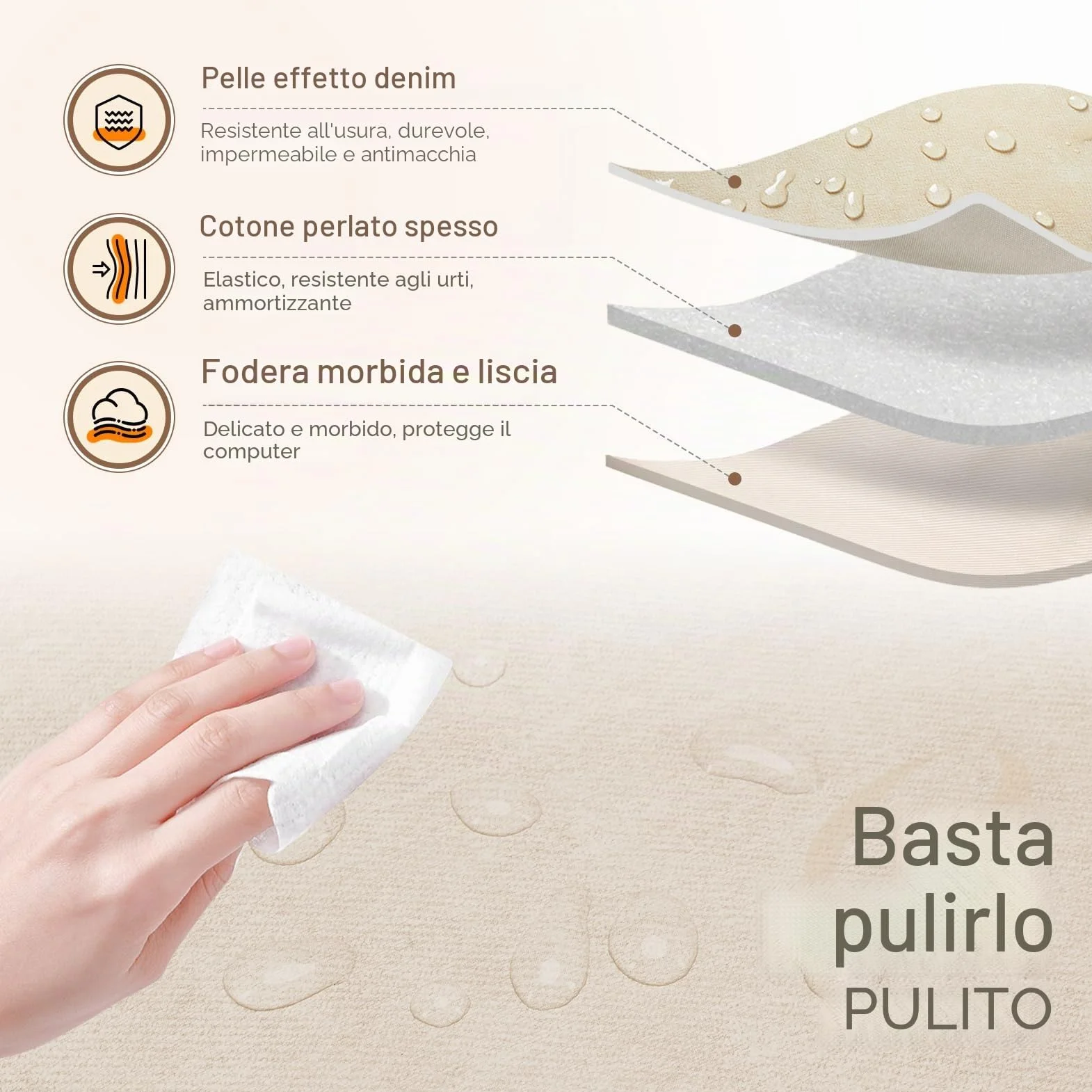 BAGZY Borsa Lavoro Donna Cartella Ventiquattrore Portadocumenti per Laptop in PU Pelle14 Pollici 15,6 Pollici per Laptop Valigette Adatto per Scuola, Lavoro E Viaggi D'affari (Beige)
