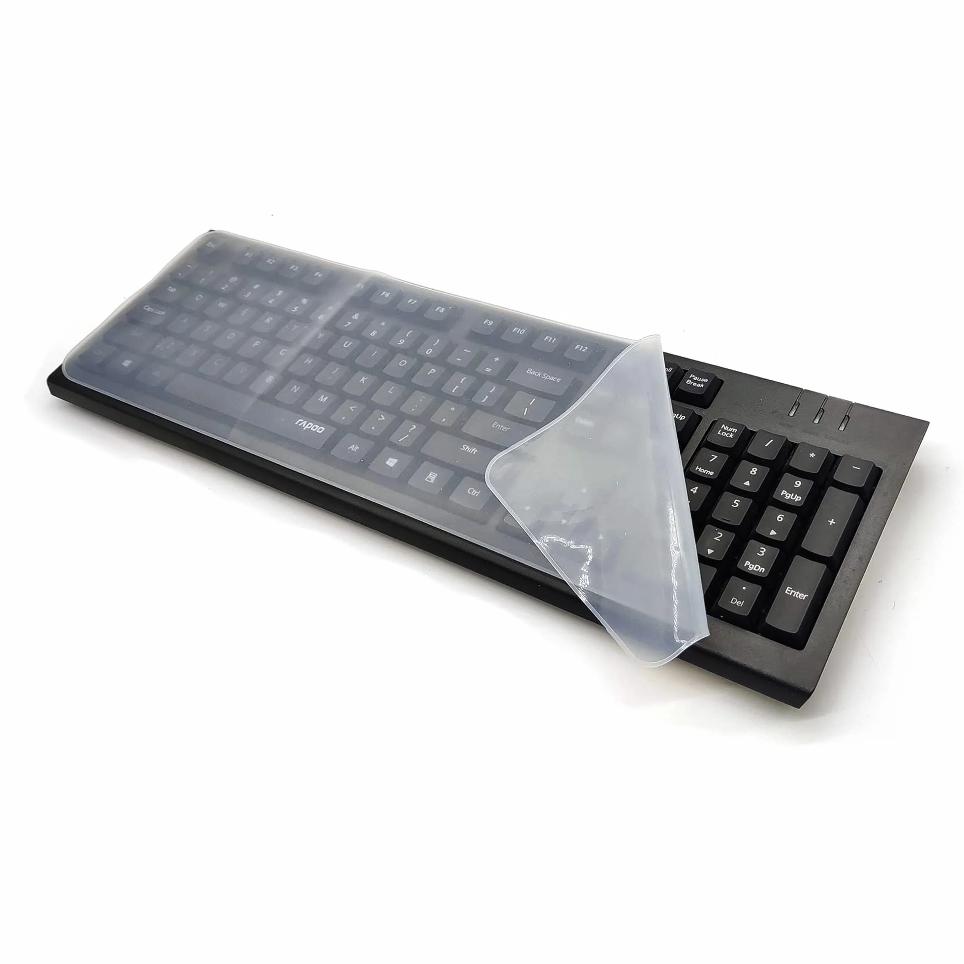 Cover per Tastiera Universale Protettive per Tastiera Protezione per Tastiera in Silicone Pellicola Protettiva per Tastiera Impermeabile,Antipolvere per La Tastiera del Computer Desktop (1 pc)