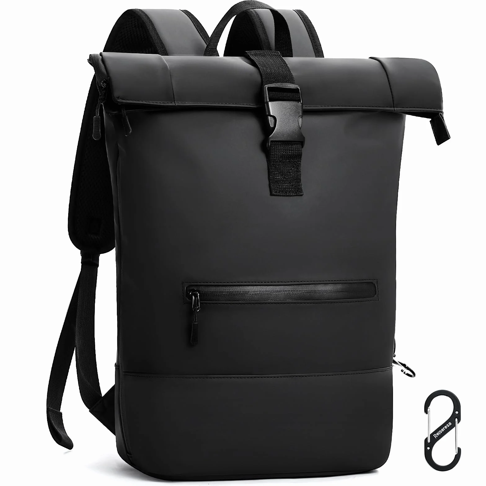 Zaino arrotolabile impermeabile per computer portatile per uomini e donne, zaino per laptop da 17 pollici con fibbia multifunzionale per arrampicata, per scuola, viaggi, lavoro e affari