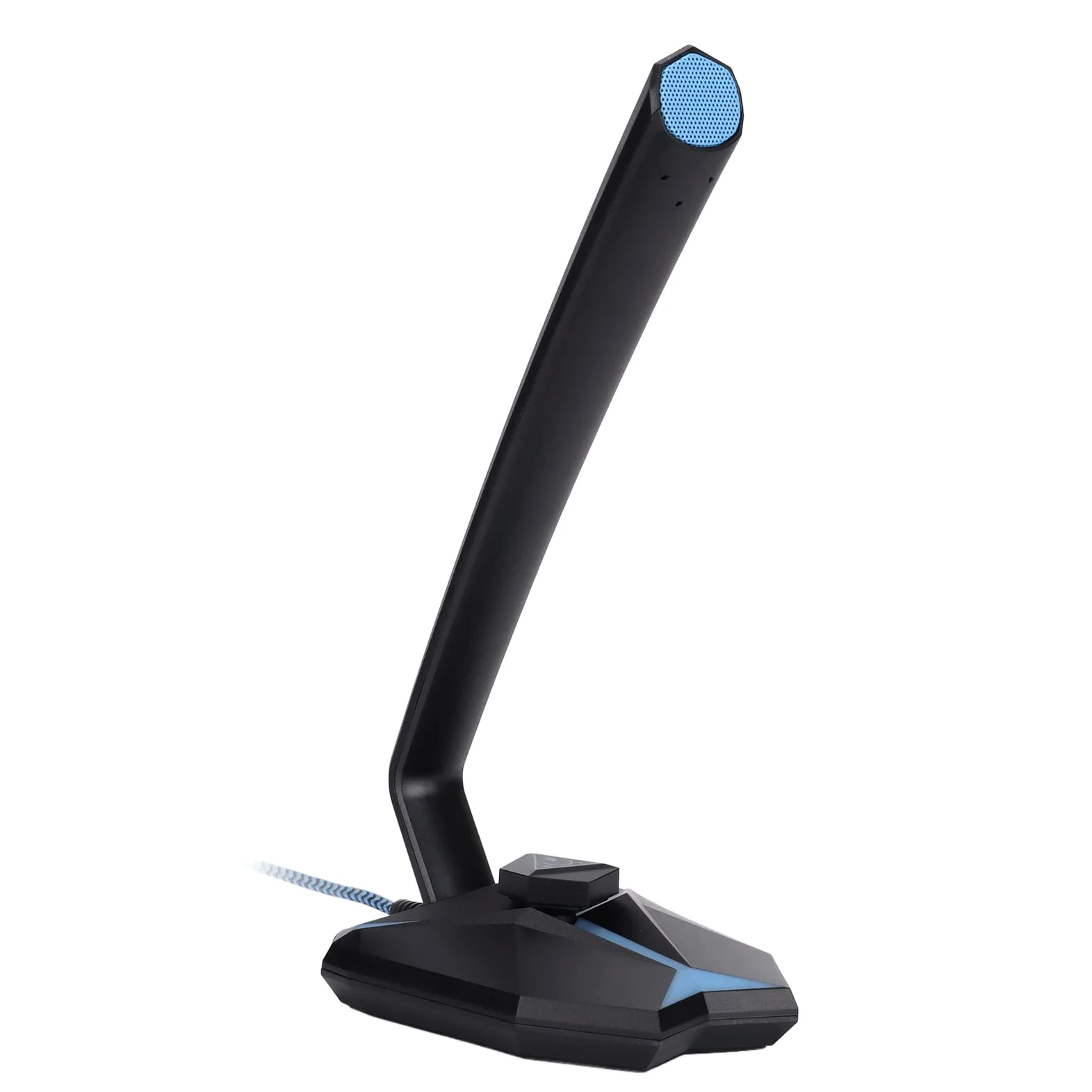 Bewinner Microfono USB per Computer, Microfono per PC USB Omnidirezionale con Regolazione 'Angolo Regolabile con Indicatore LED Freddo, Microfono USB per PC per Riunioni di Ufficio di