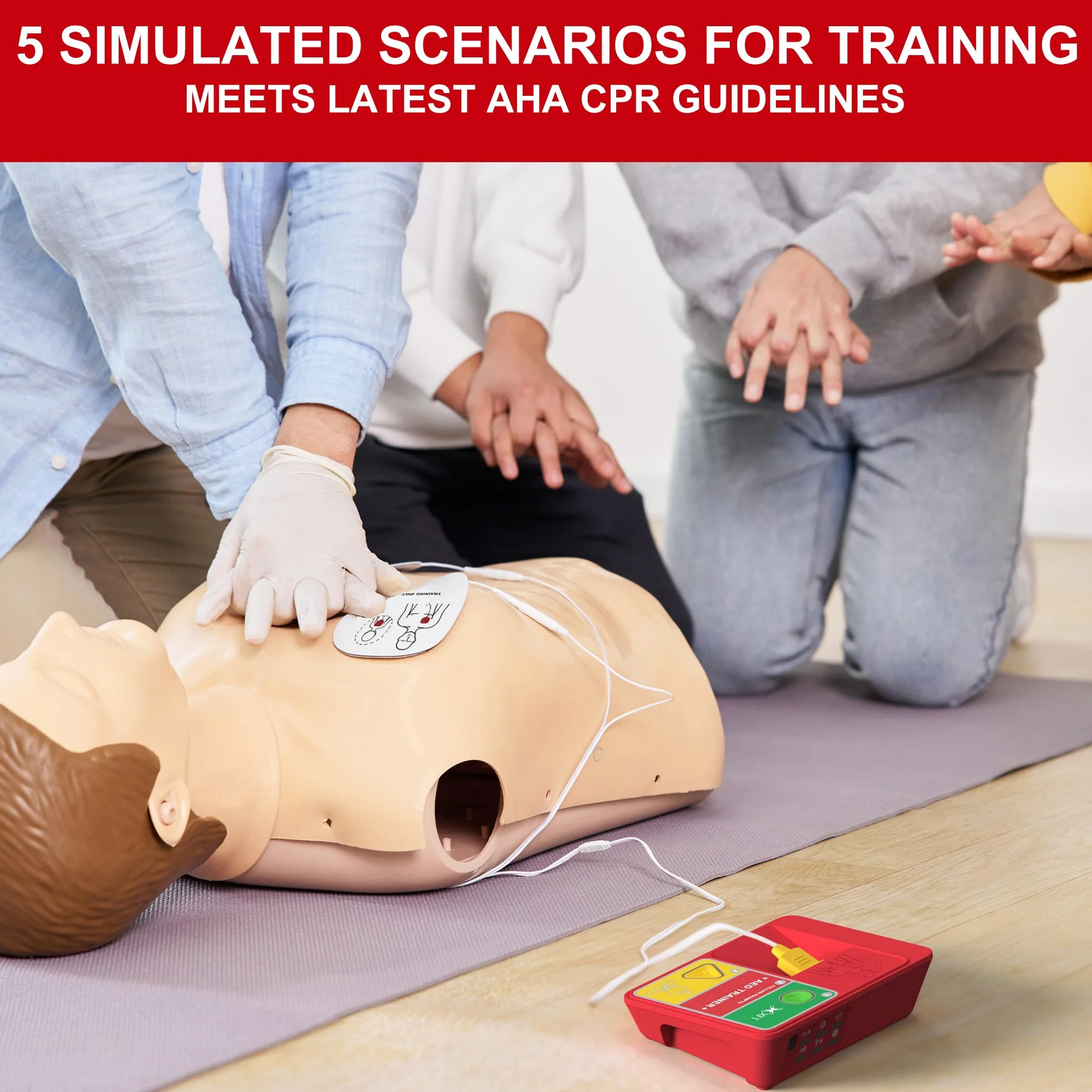 Defibrillatore Didattico Universale 120N DEA Trainer Ultra, Simulatore RCP per Formazione, Vocale Italiano Inglese Francese Tedesco
