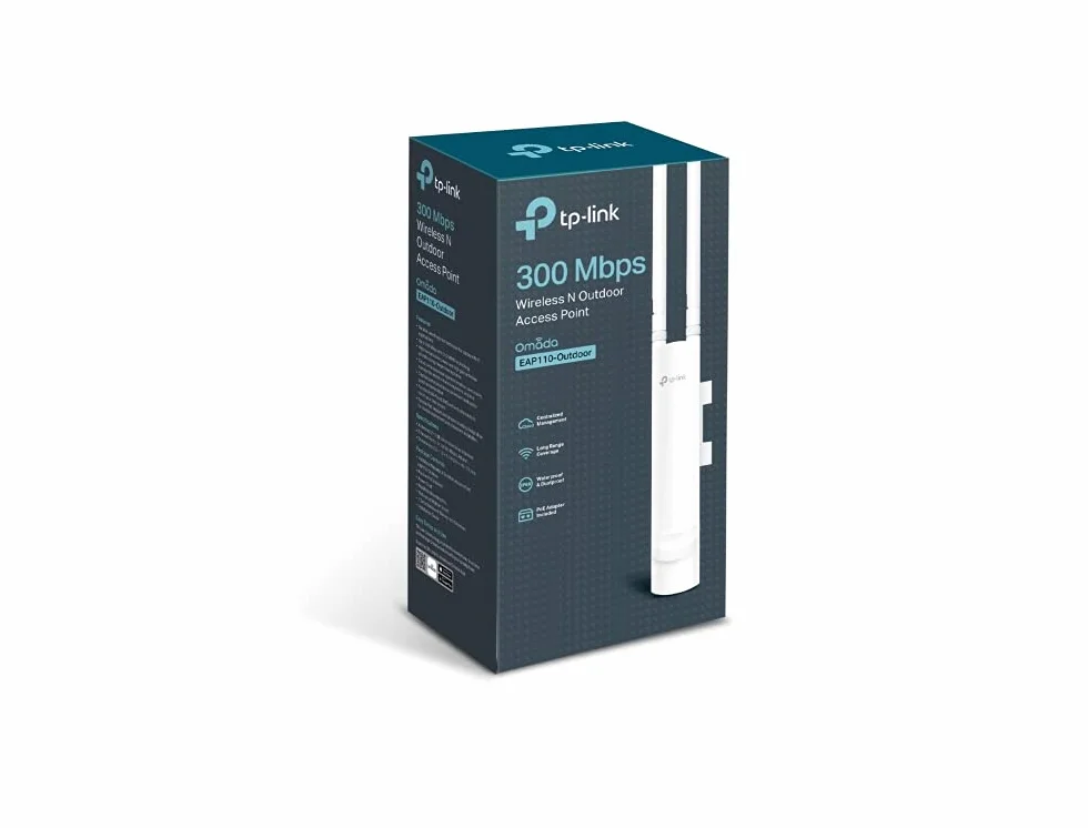 Tp-Link Eap110-Outdoor 300Mbit/S Power Over Ethernet (Poe)whitewlan Access Point -wlan Access Points (300 Mbit/S, Ieee 802.11B,Ieee 802.11G,Ieee 802.11N,Ieee 802.3,Ieee 802.3Ab,Ieee 802.3U)