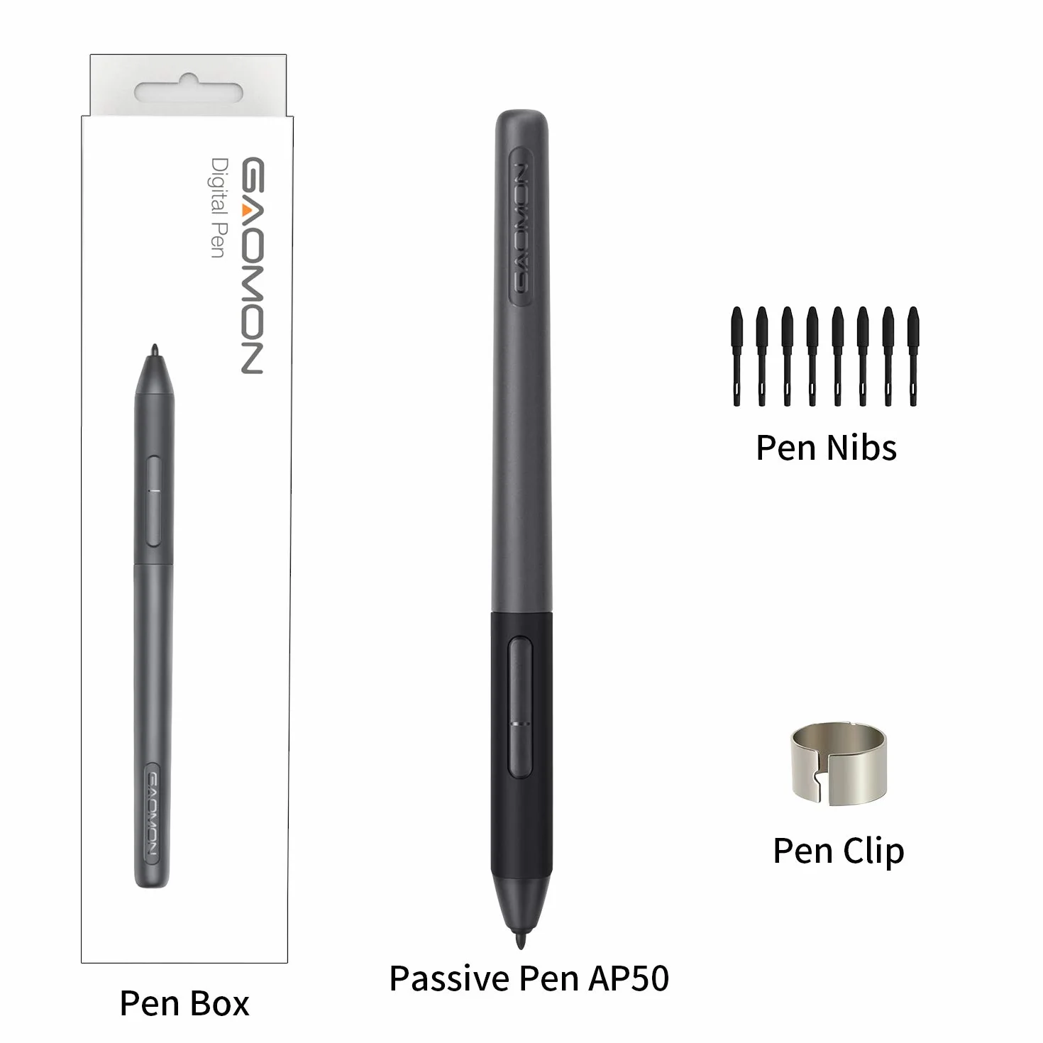GAOMON ArtPaint AP50 Penna Passiva per Tavoletta Grafica con Schermo PD1161/ PD1320 / PD1561 / PD156 Pro/ PD1220