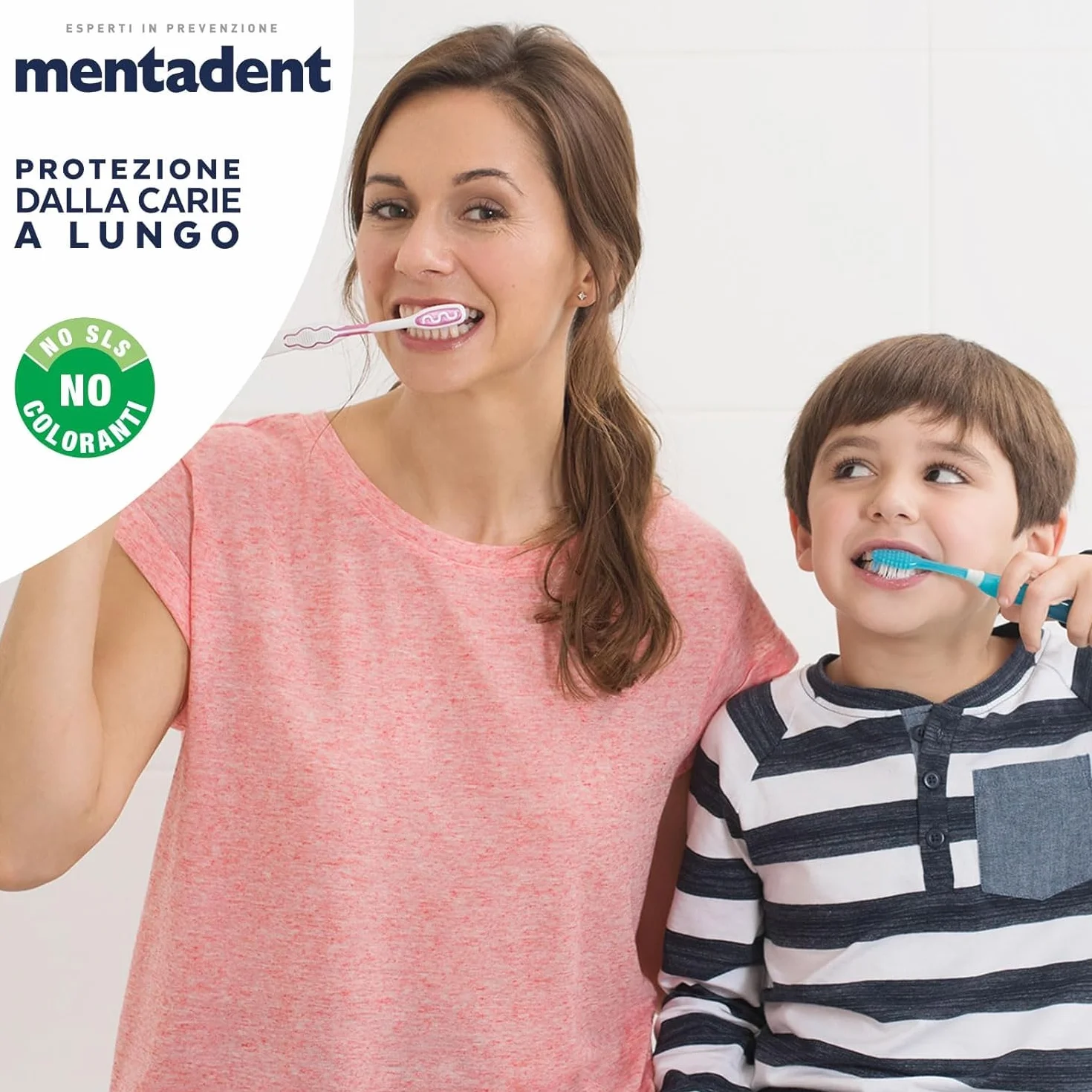 Mentadent Spazzolino Kids Bambini 0-6 Anni Setole Morbide Punte Sottili Testina Piccola