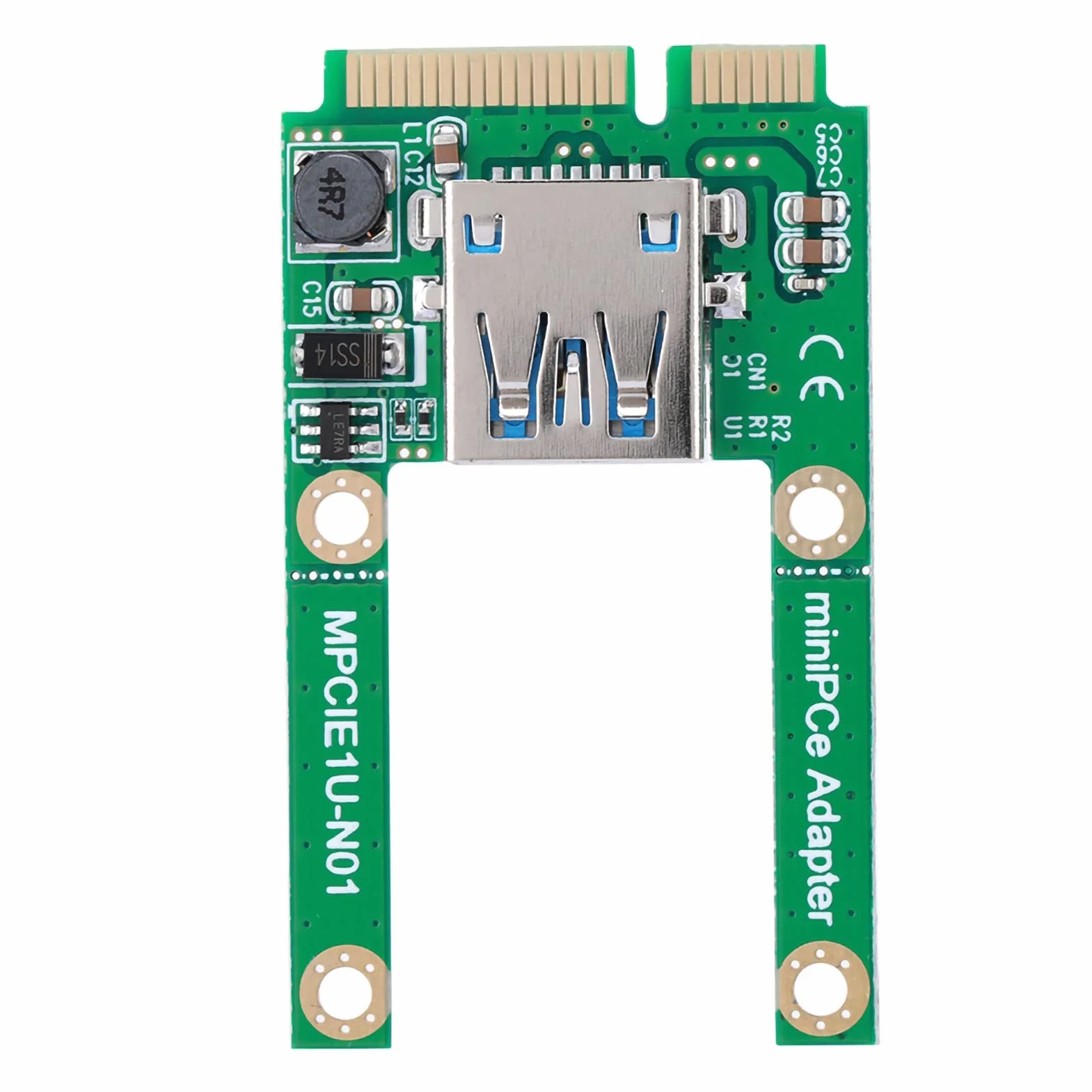 Bewinner Mini Scheda di Espansione PCI-E, Adattatore per Scheda di Conversione MSATA a USB per XP/Vista Convertitore USB MPCI-E