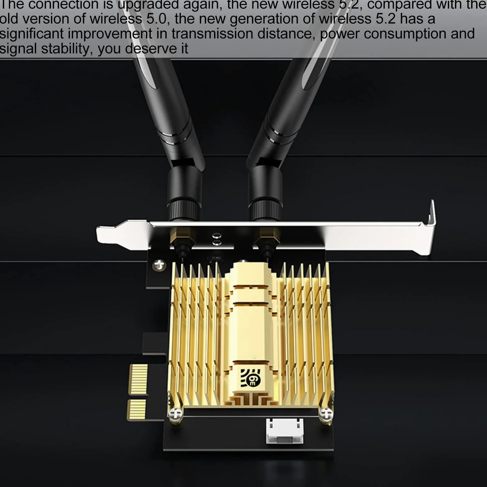 Adattatore Wireless PCI E, WIFI 6E 110 Canali, 2 Antenne 6Dbi ad Alto Guadagno, 2.4G 5.8G 6Ghz, PCI e WIFI BT 5.2, Chip Ax210 per Windows Adatto per Mouse Cuffie BT