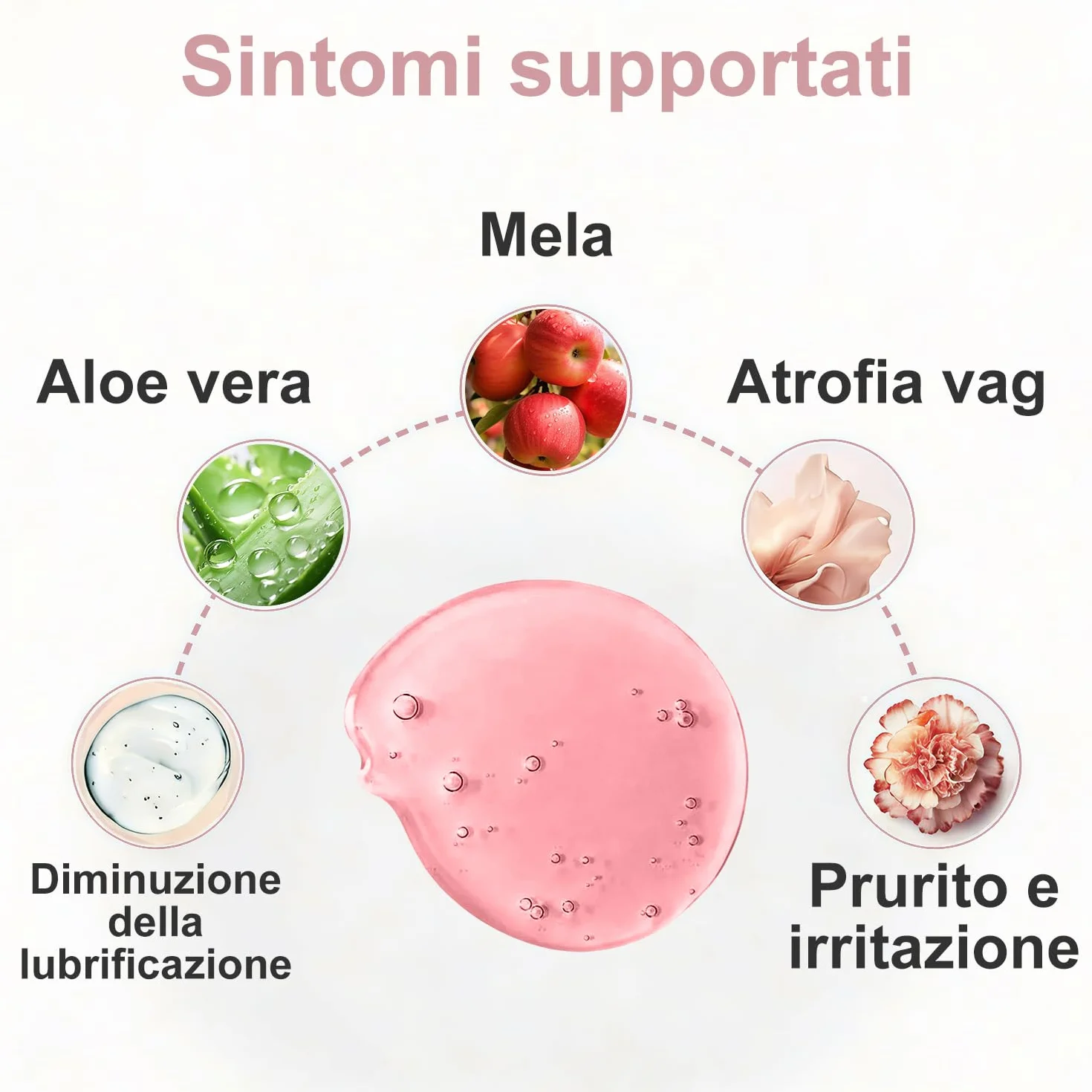 Gel astringente vaginale naturale idrata lubrifica ripara rassoda secchezza vaginale 4 pz