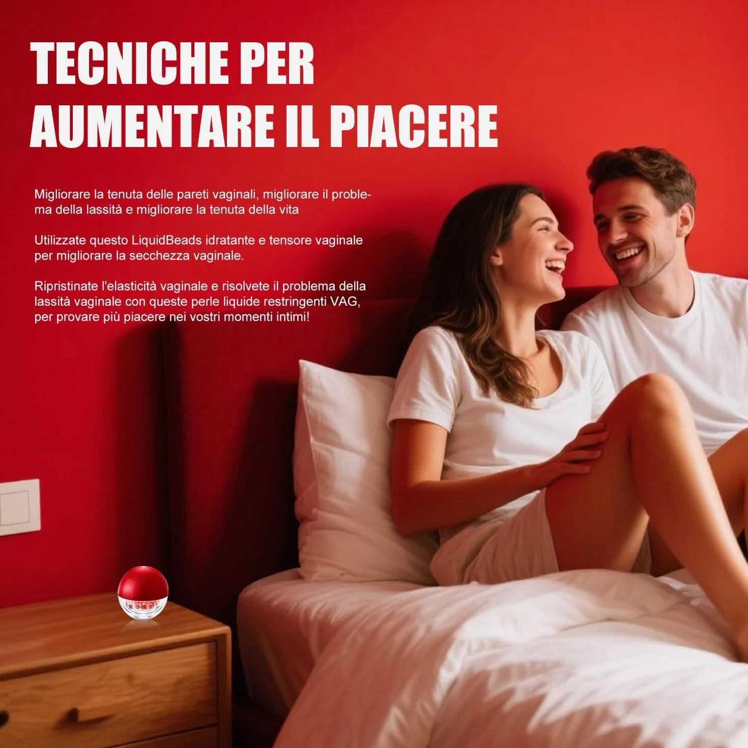 Yoni Liquibeads Donna Rassodante Intimo Gel vaginale rassodante migliora sensibilità pH naturale ripristina elasticità cura intima femminile
