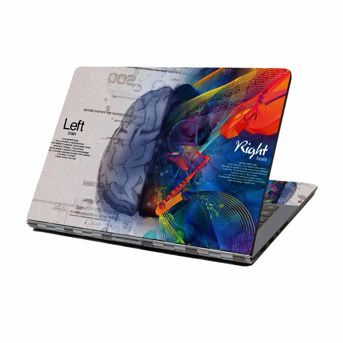 15.6 - Adesivo in vinile per computer portatile da 12", 13", 13,3", 14", 15", 15,4", 15,6 pollici, impermeabile rimovibile con 2 cuscinetti da polso